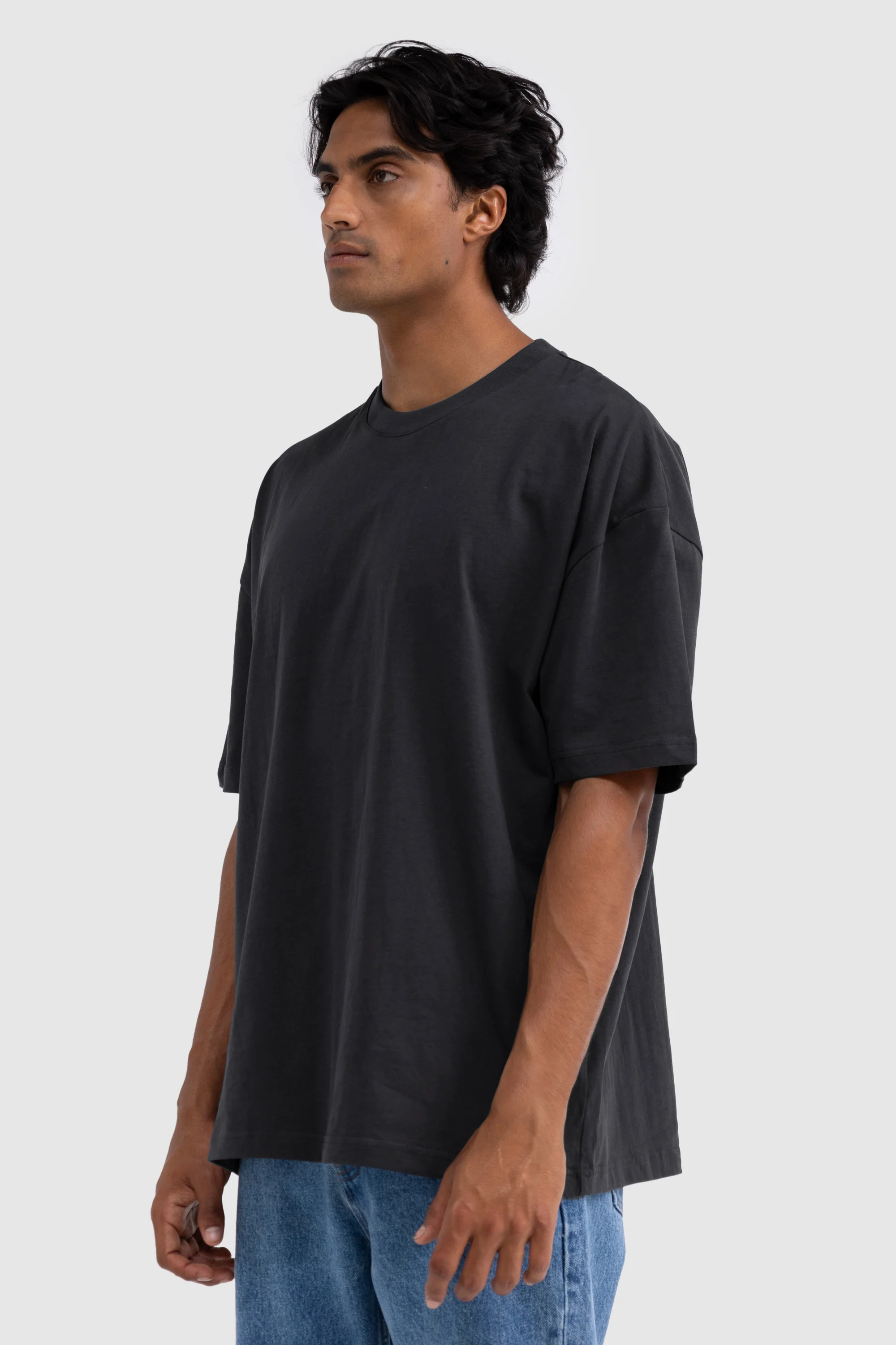 Henderson Box Fit T Shirt Washed Black - Image 3