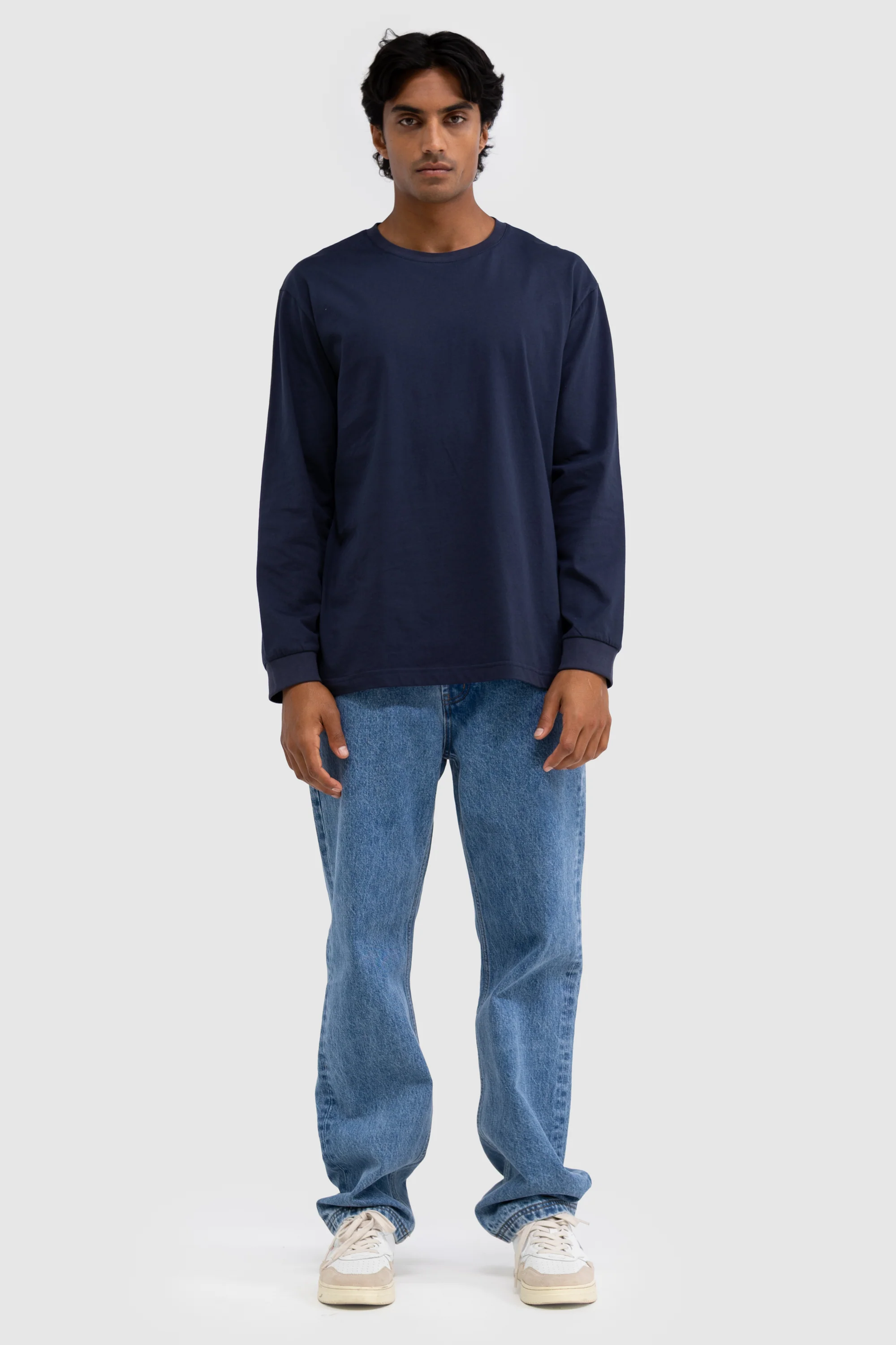Henderson Long Sleeve T Shirt Navy - Image 5