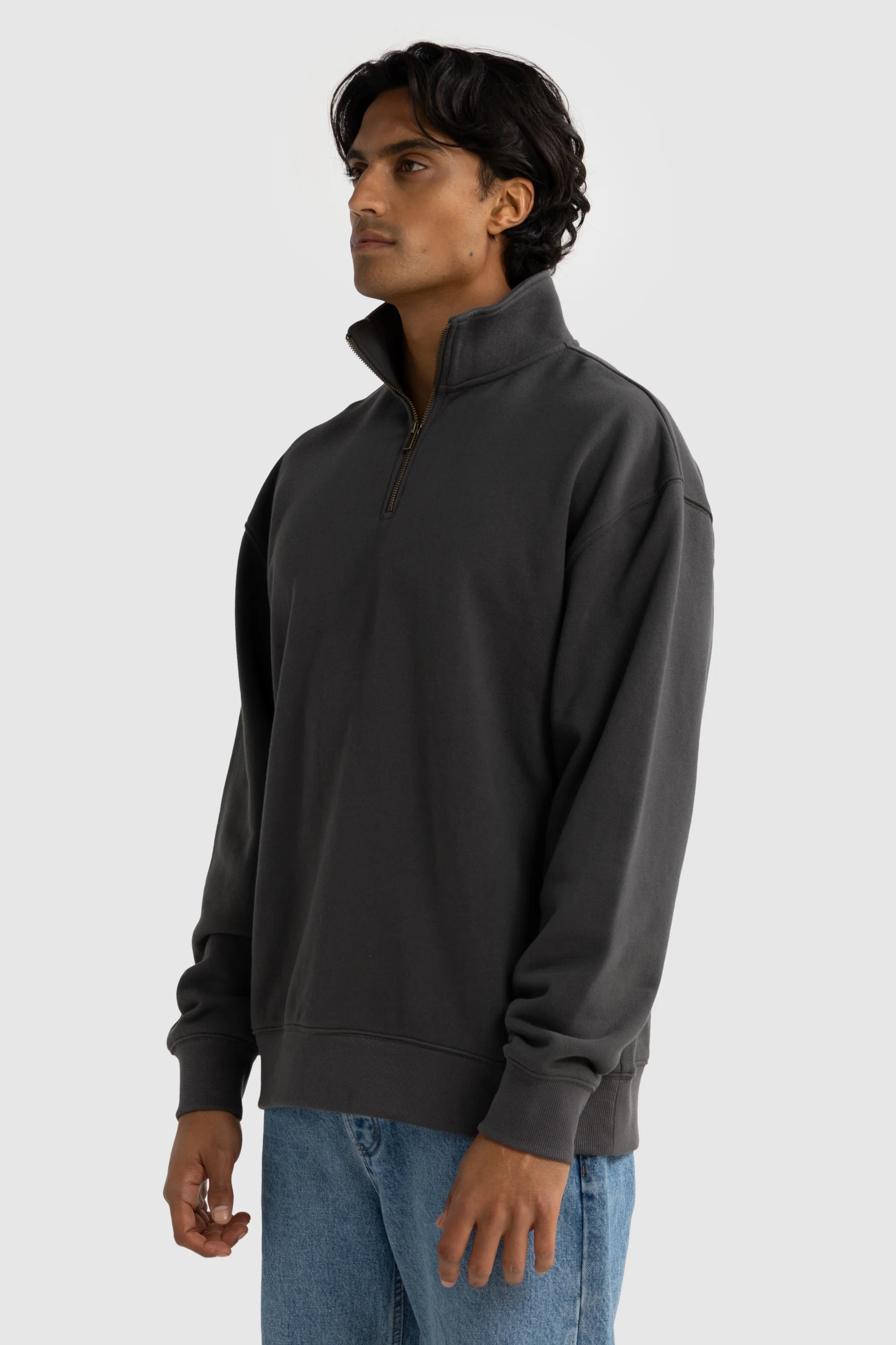 Henderson Quarter Zip Charcoal - Image 2