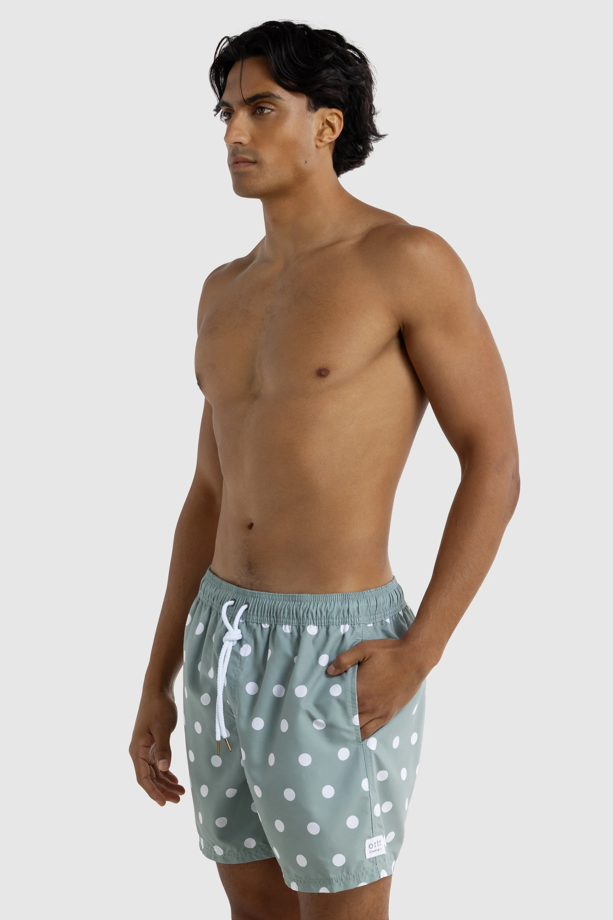 Henley Sage Swim Shorts - Image 2