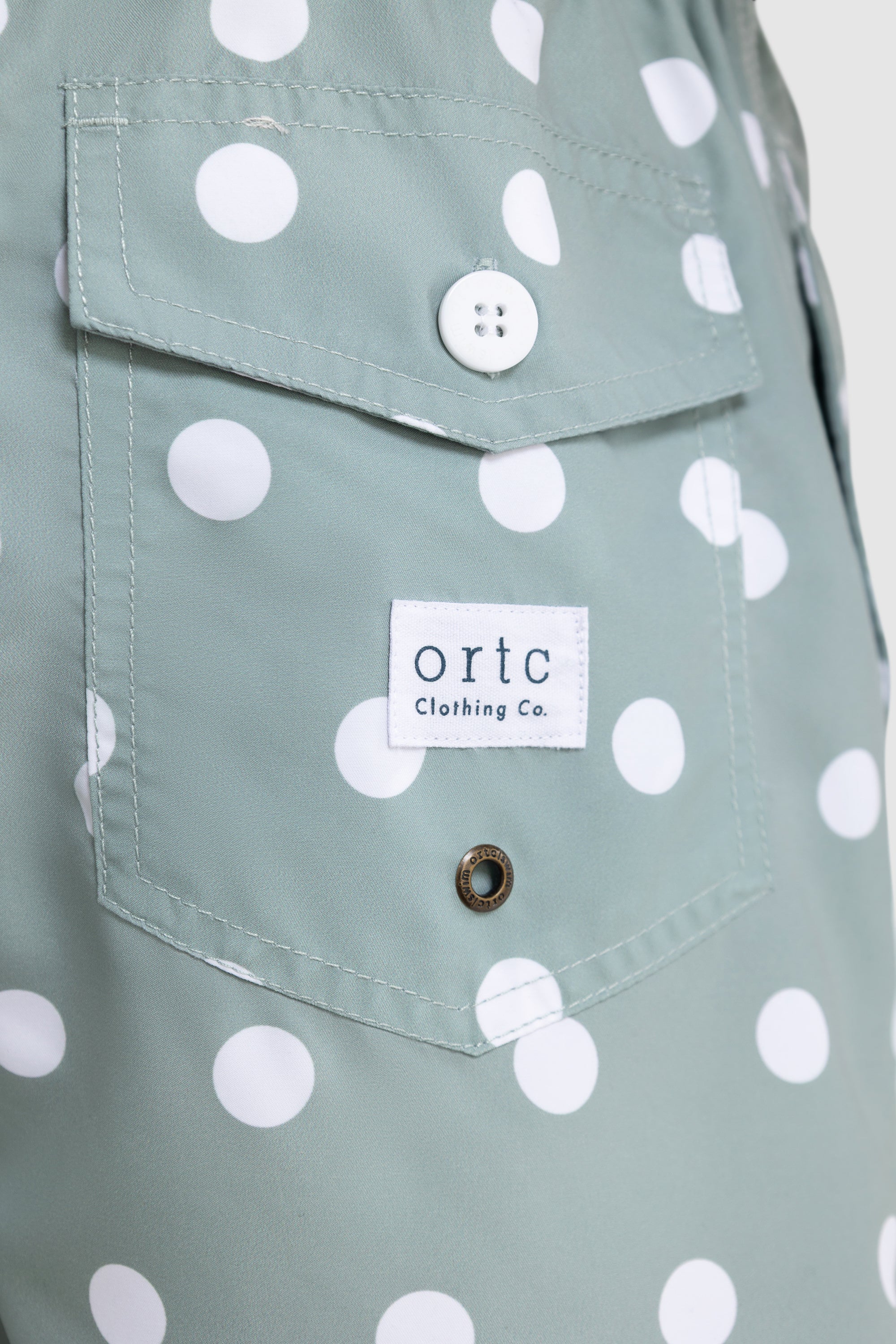 Henley Sage Swim Shorts - Image 7