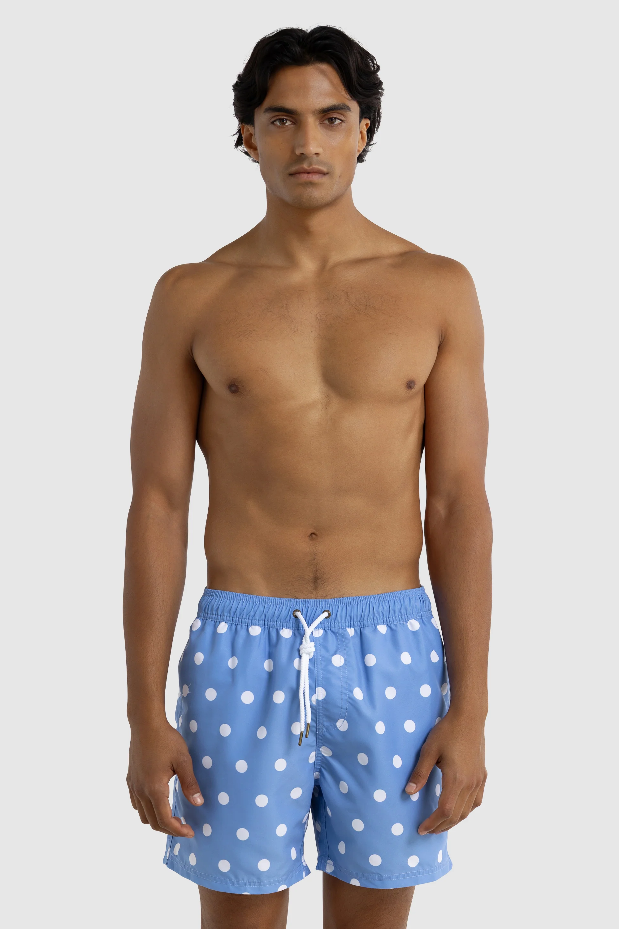 Henley Swim Shorts Ocean Blue