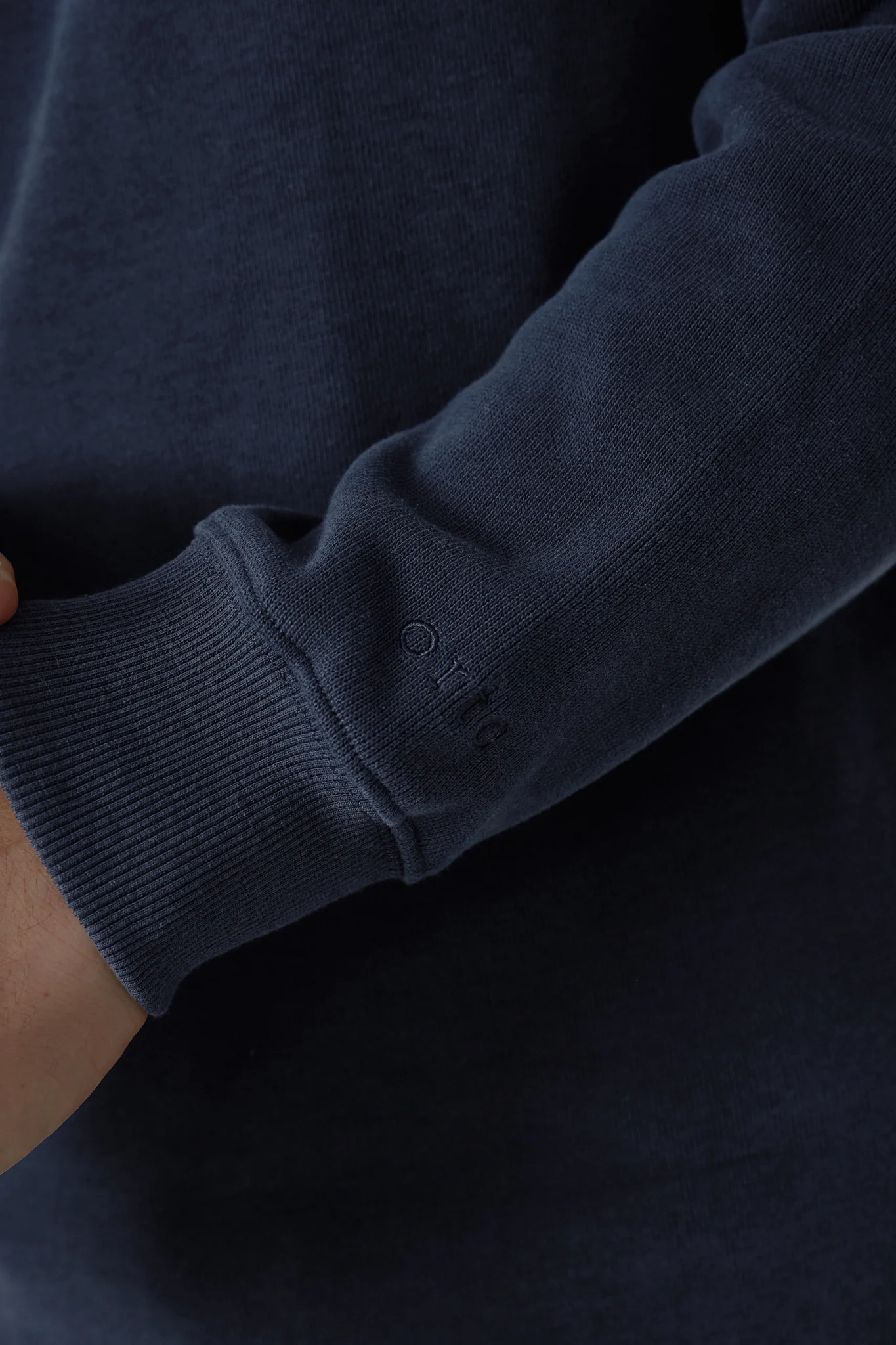 Kellock Ribbed Quarter Zip Navy - Image 5