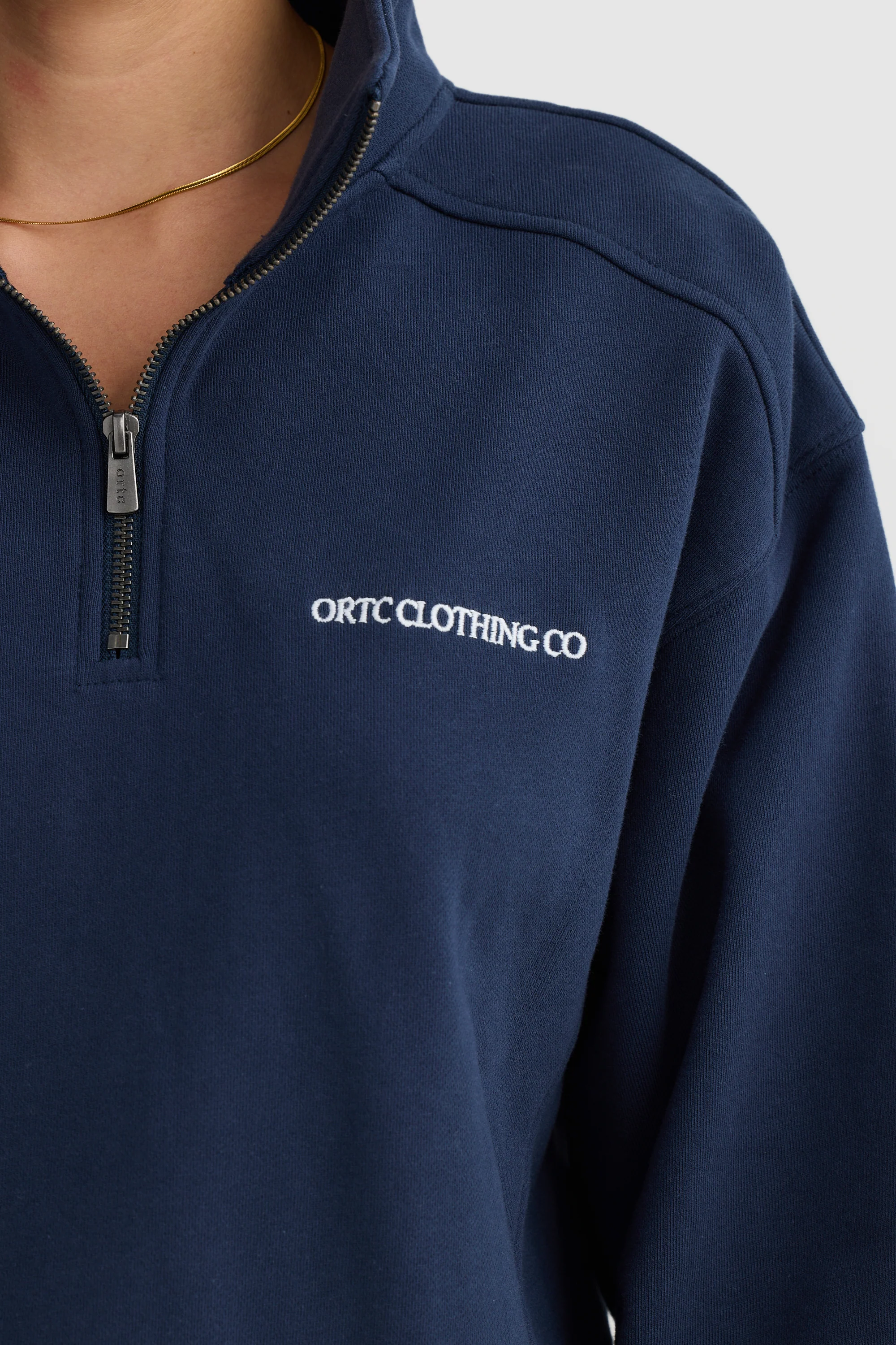 Lena Quarter Zip Navy - Image 2