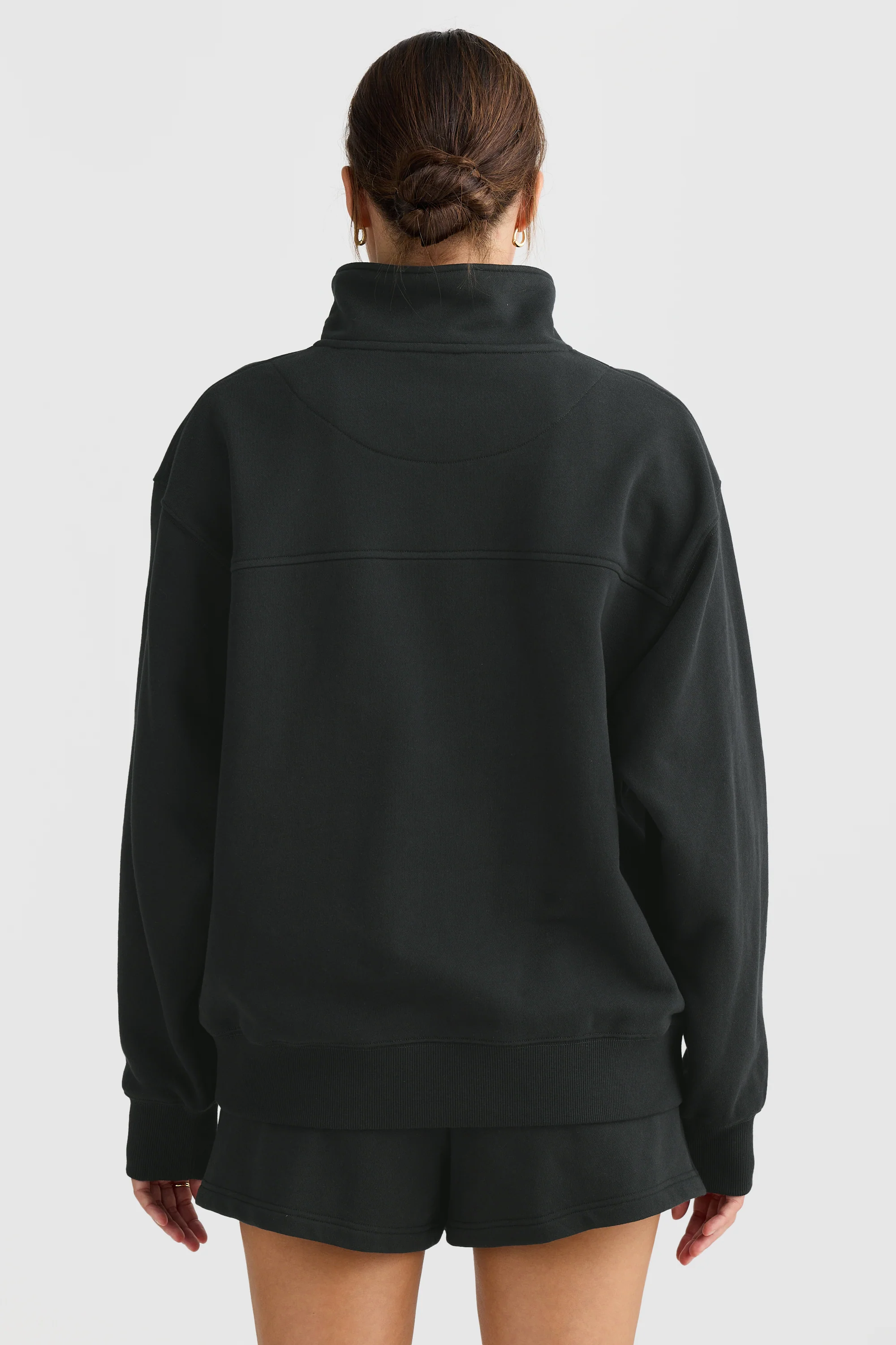 Lena Quarter Zip Washed Black - Image 4