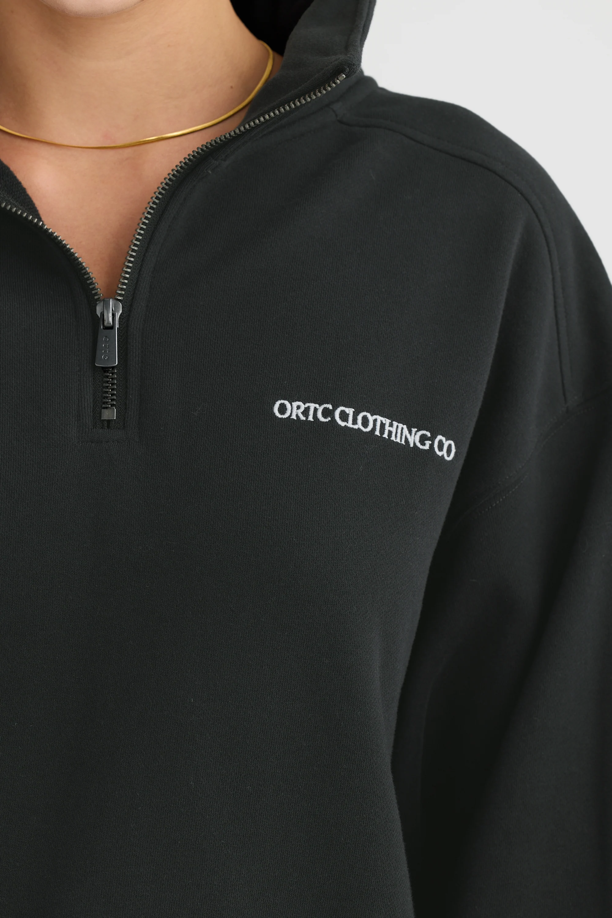 Lena Quarter Zip Washed Black - Image 5
