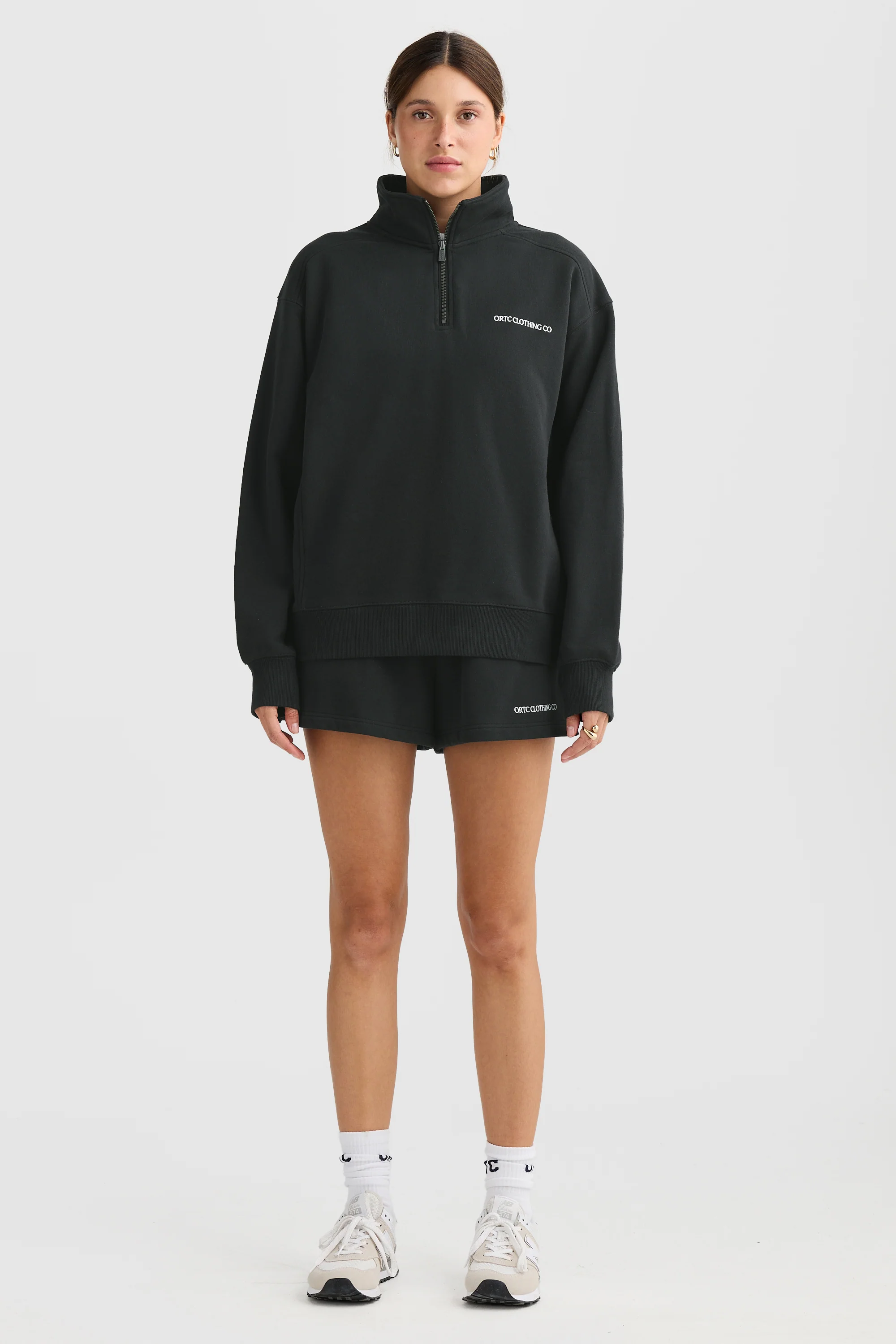 Lena Quarter Zip Washed Black - Image 6