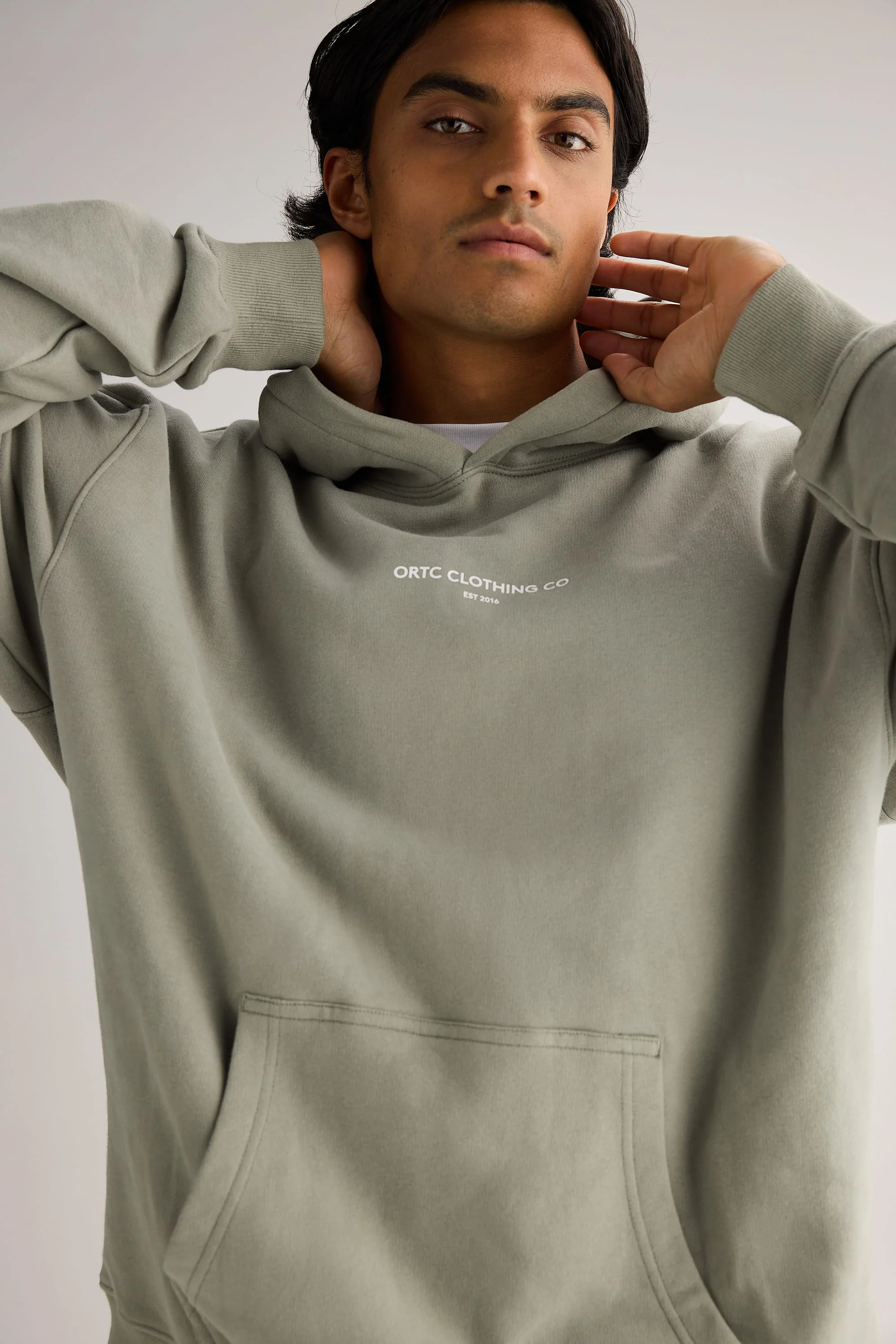 Logo Hoodie Olive - Image 2