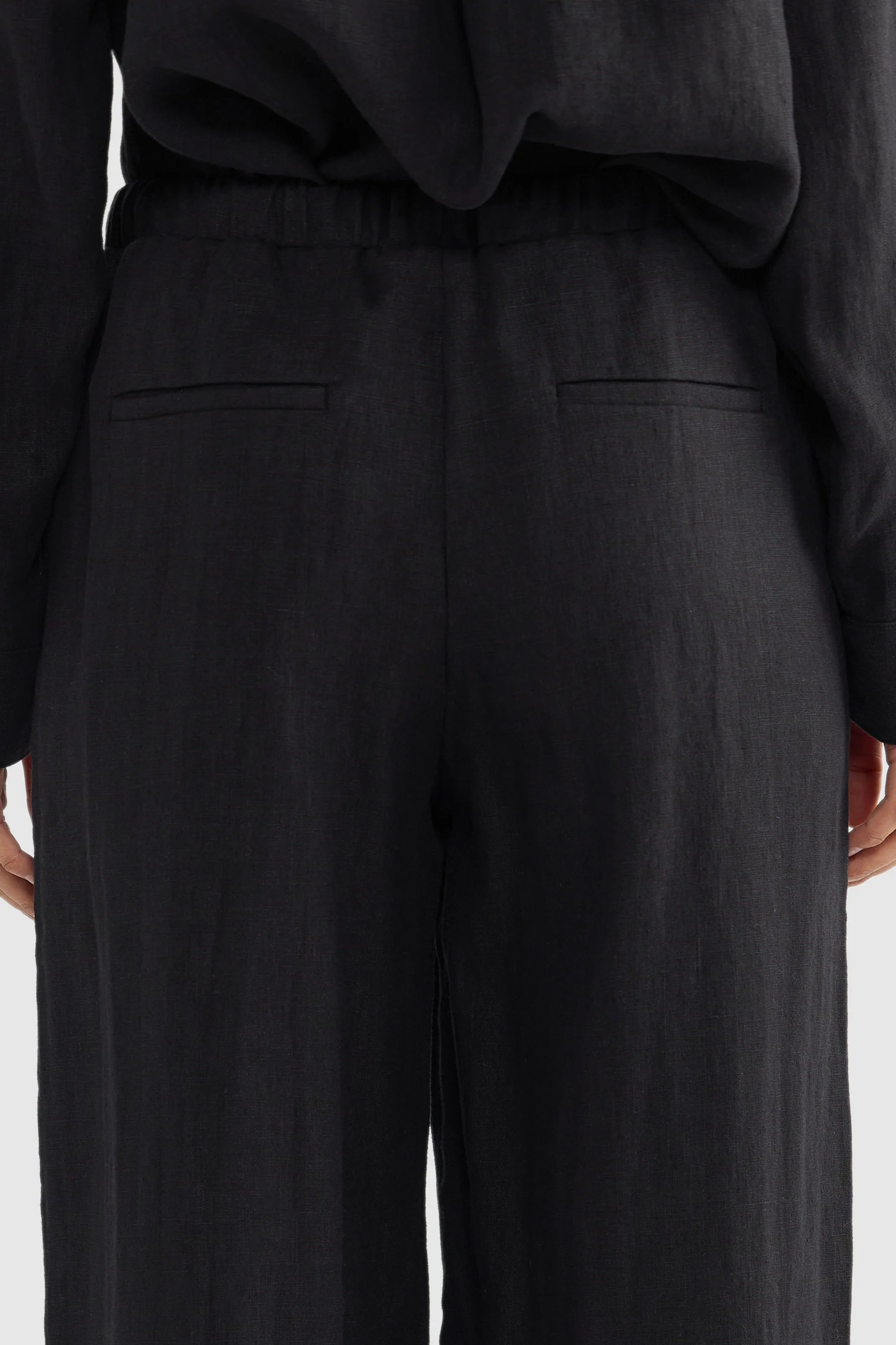 Luna Linen Pants Black - Image 5