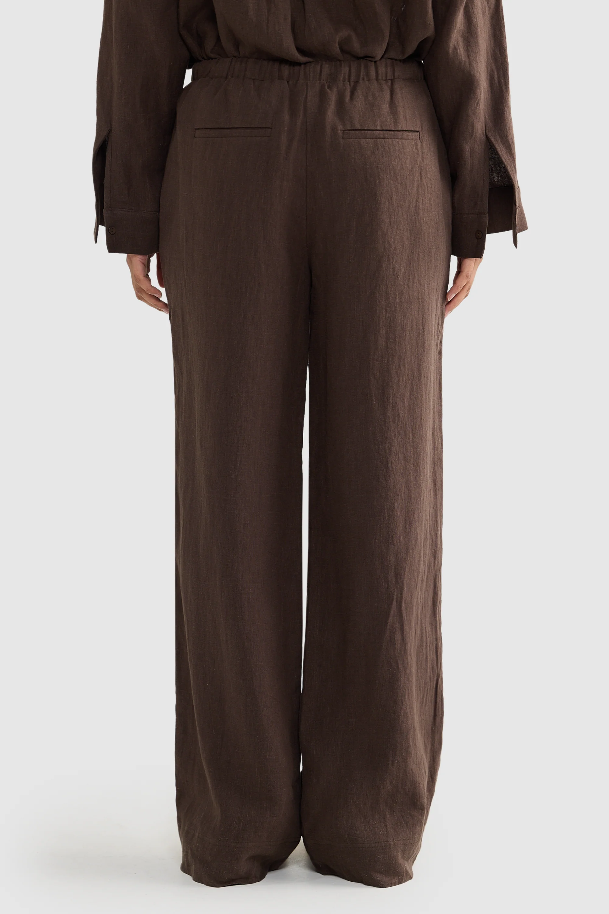 Luna Linen Pants Carob - Image 5