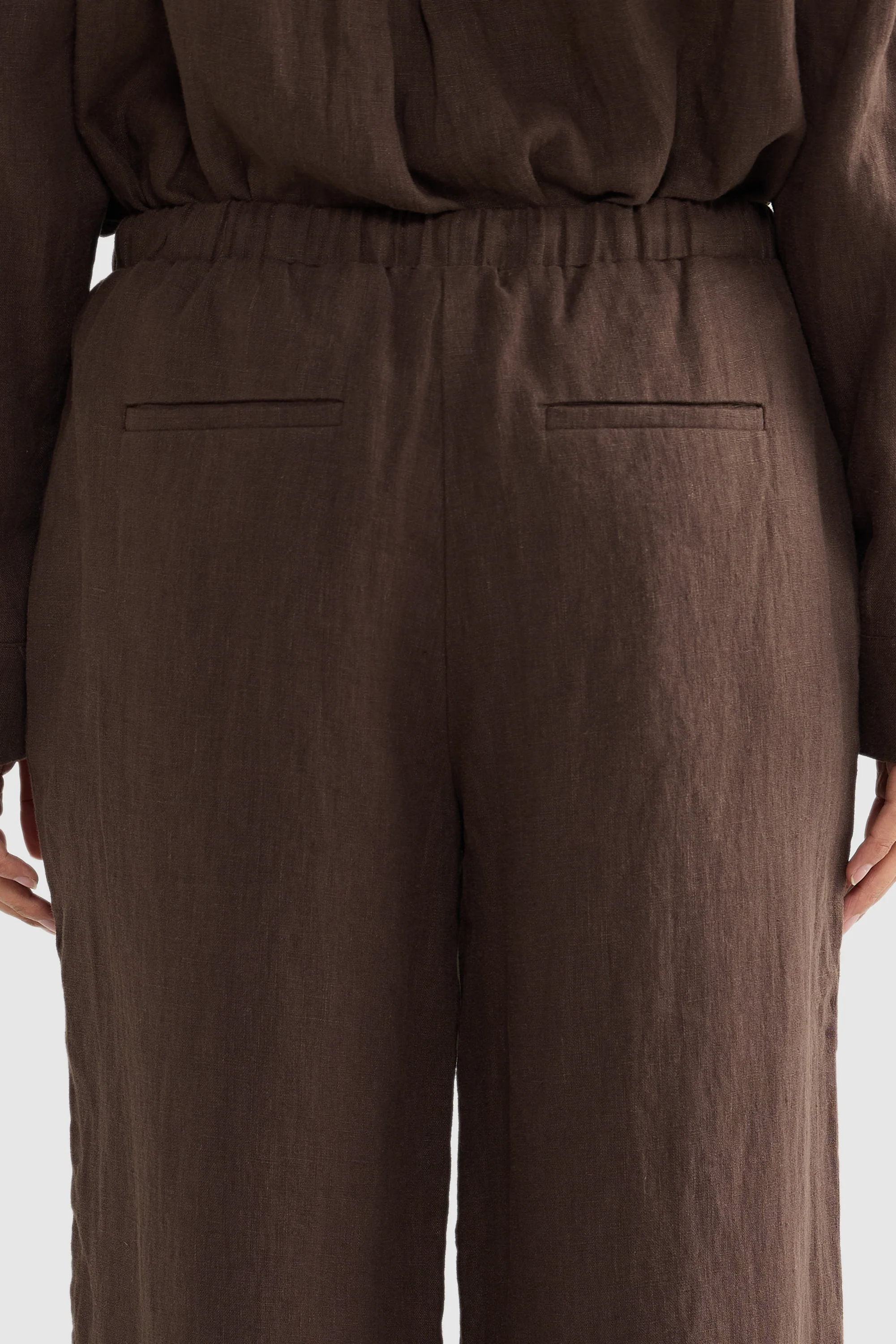 Luna Linen Pants Carob - Image 6