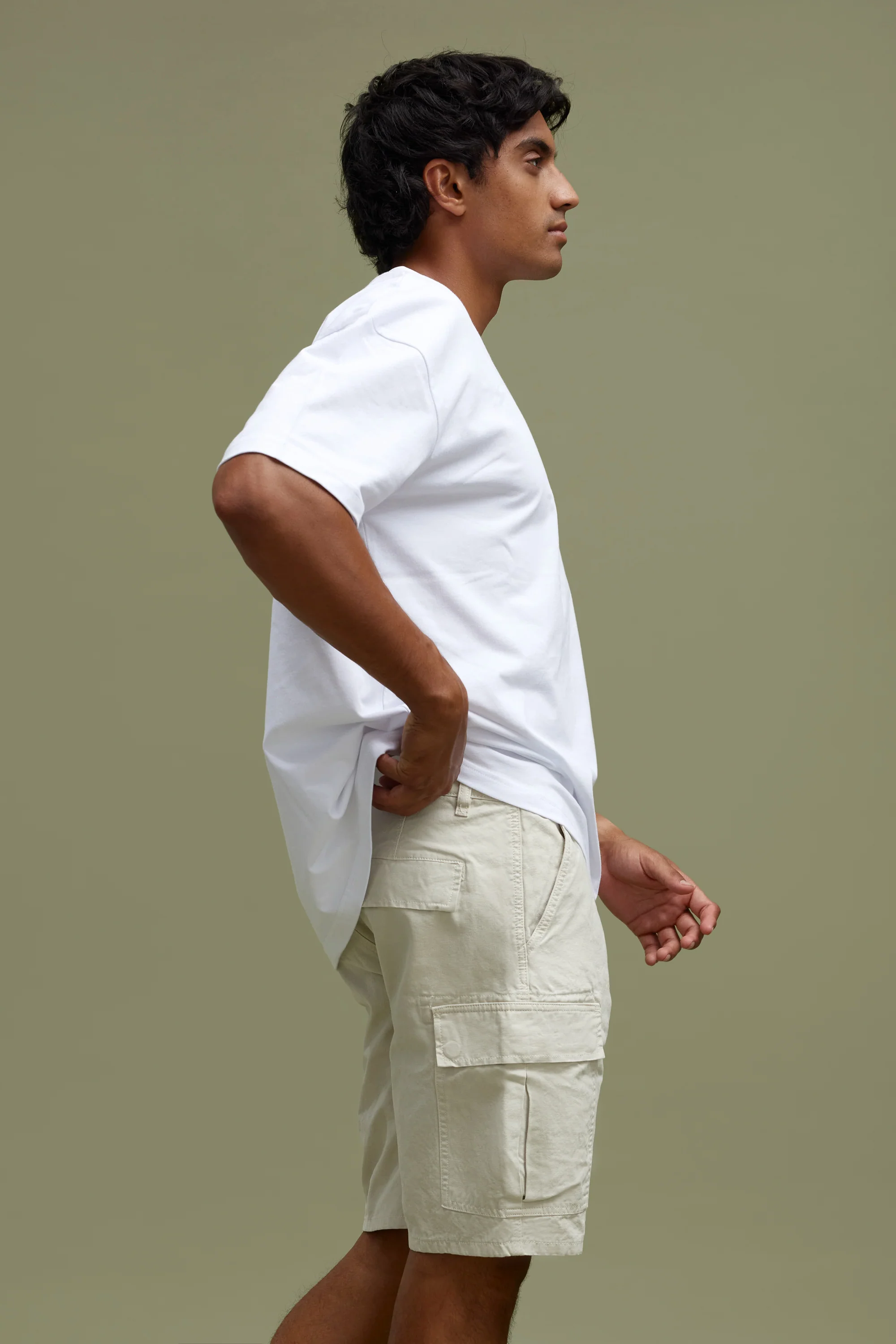 Cargo Shorts Stone - Image 2