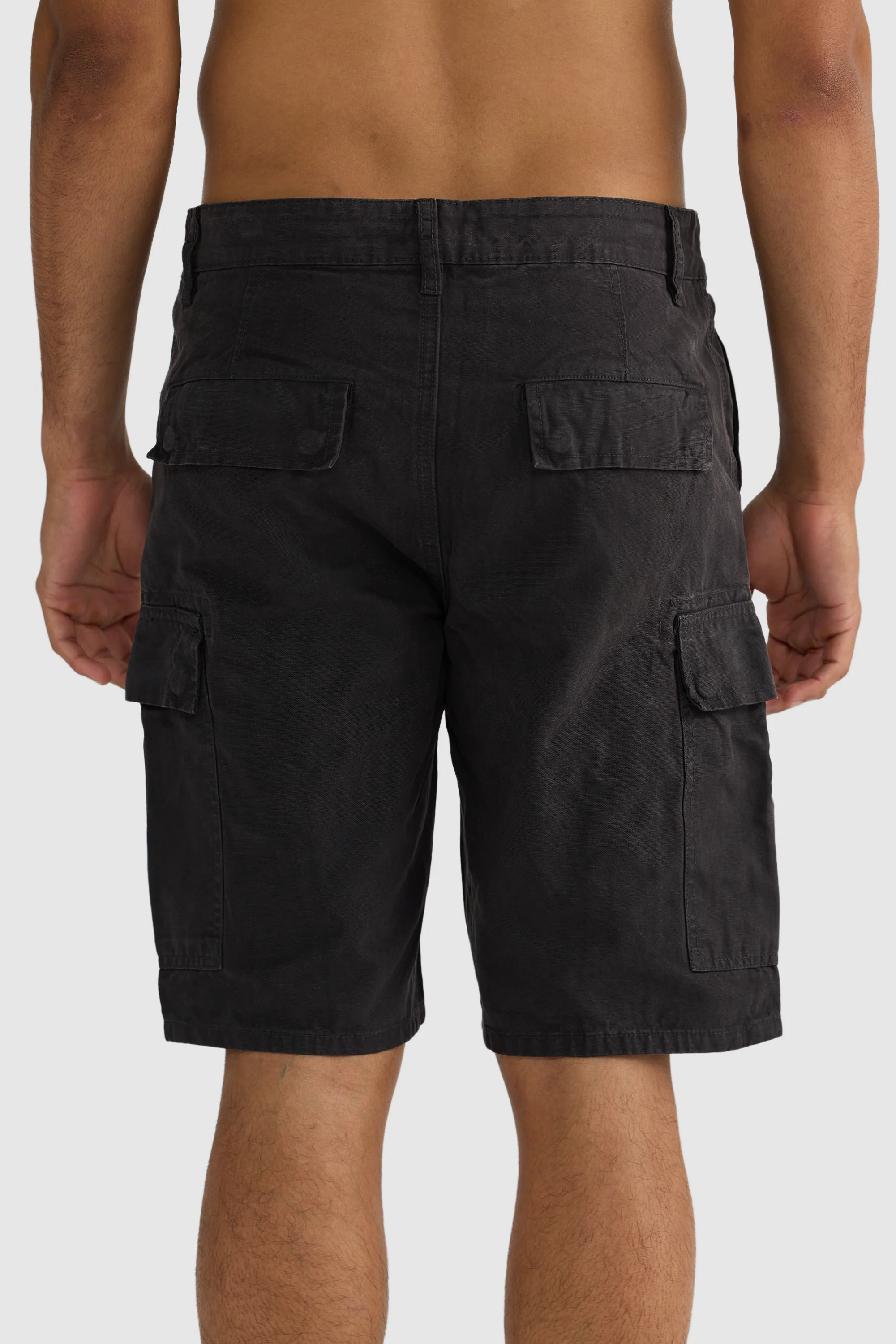 Cargo Shorts Washed Black - Image 6