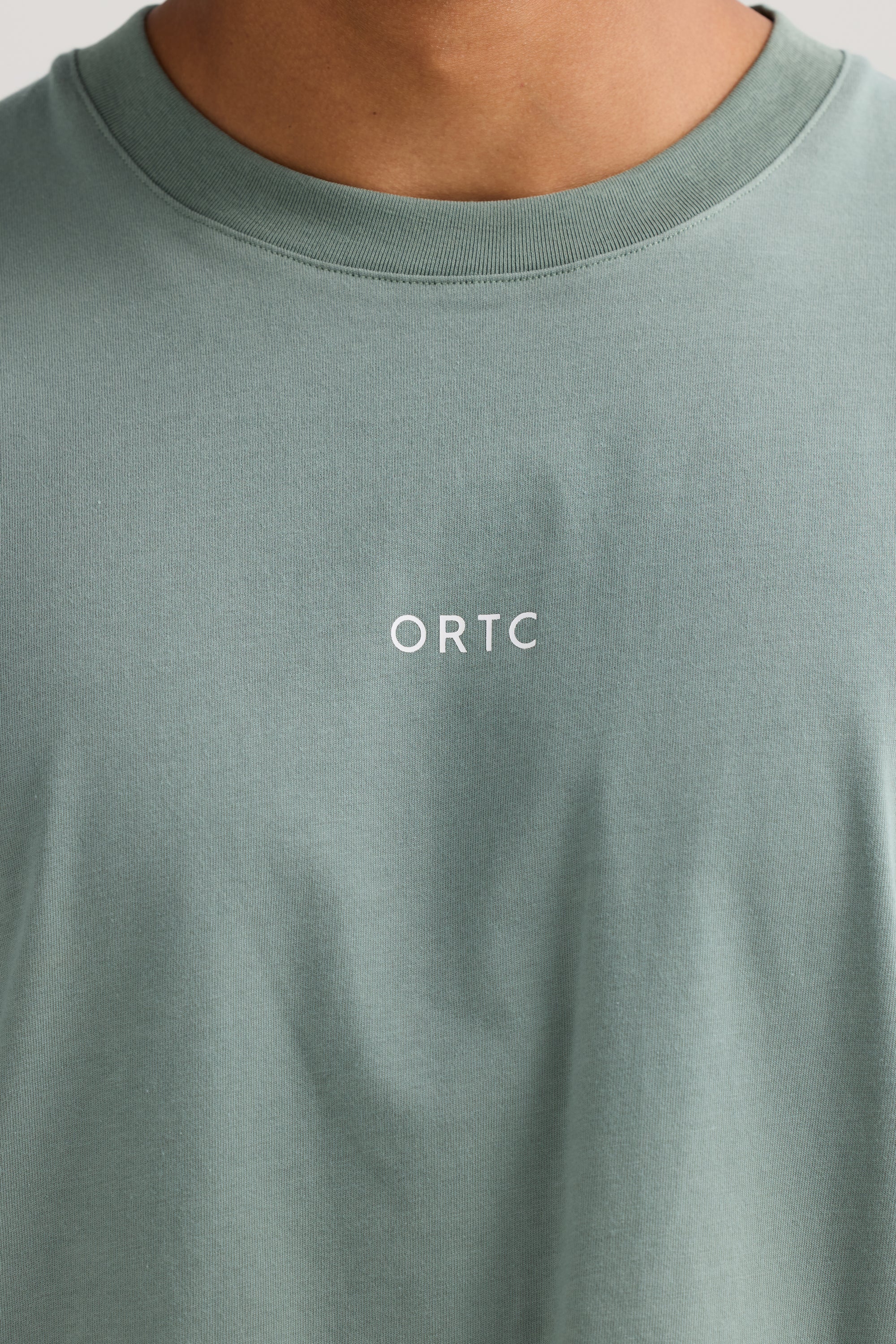 Oli Box Fit Logo T Shirt Sage - Image 2