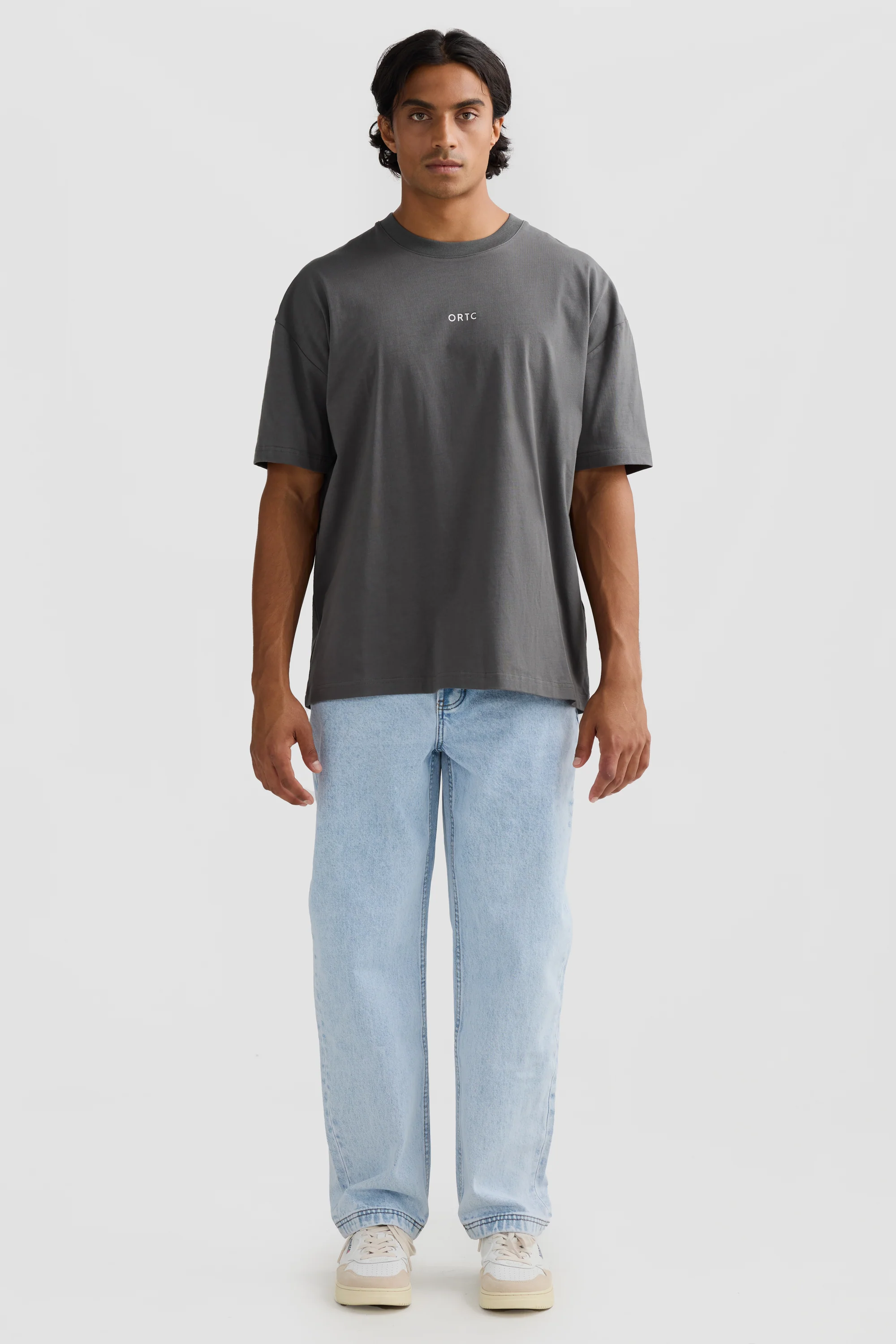 Oli Box Fit Logo T Shirt Washed Black - Image 5
