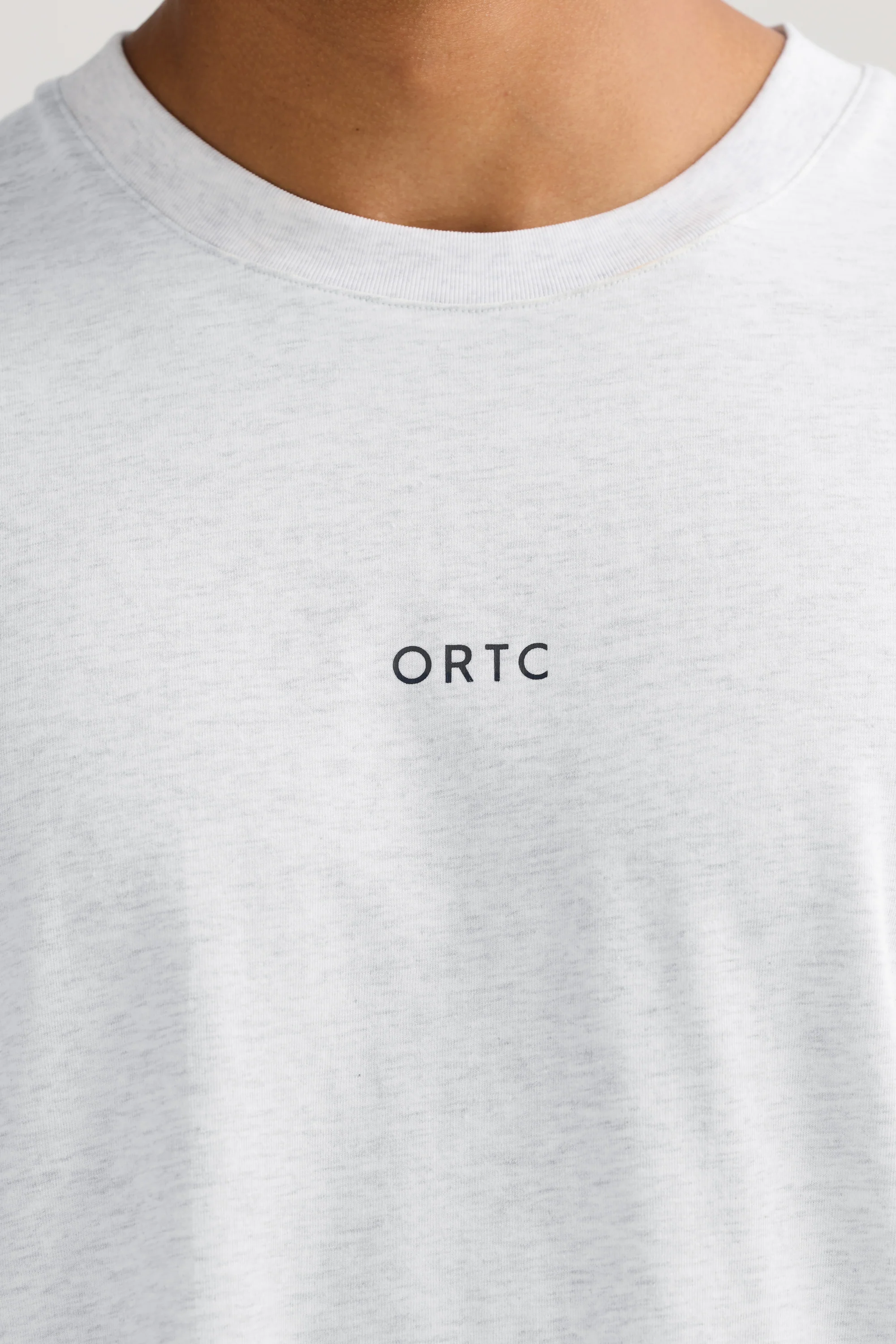 Oli Box Fit Logo T Shirt White Marle - Image 2