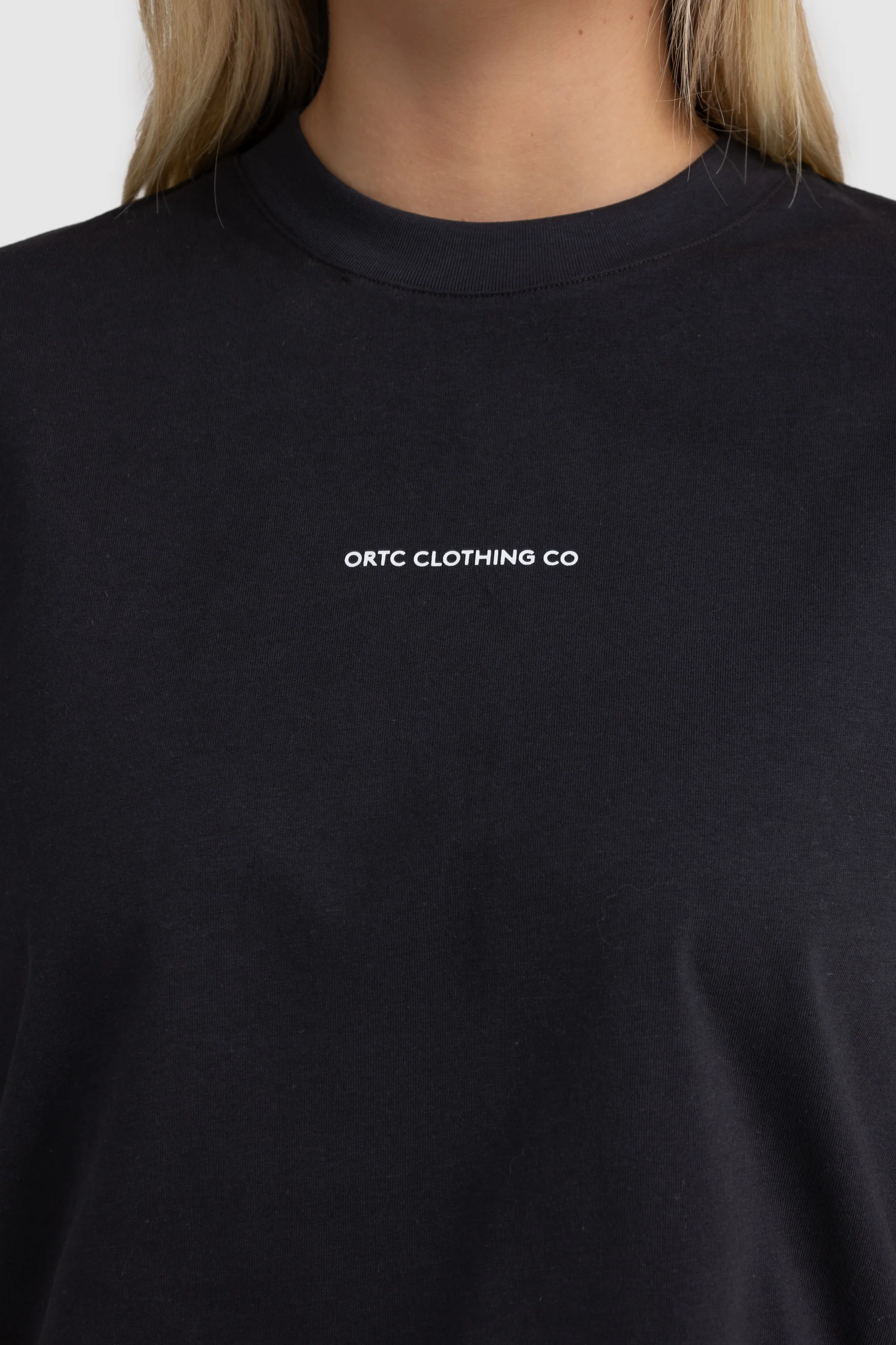 Oversized Logo T Shirt Washed Black - Image 2