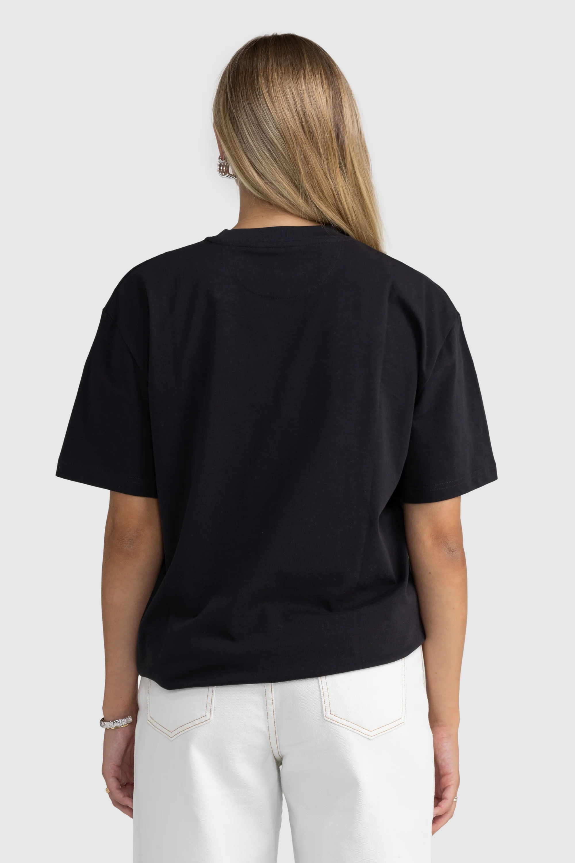 Oversized Logo T Shirt Washed Black - Image 5