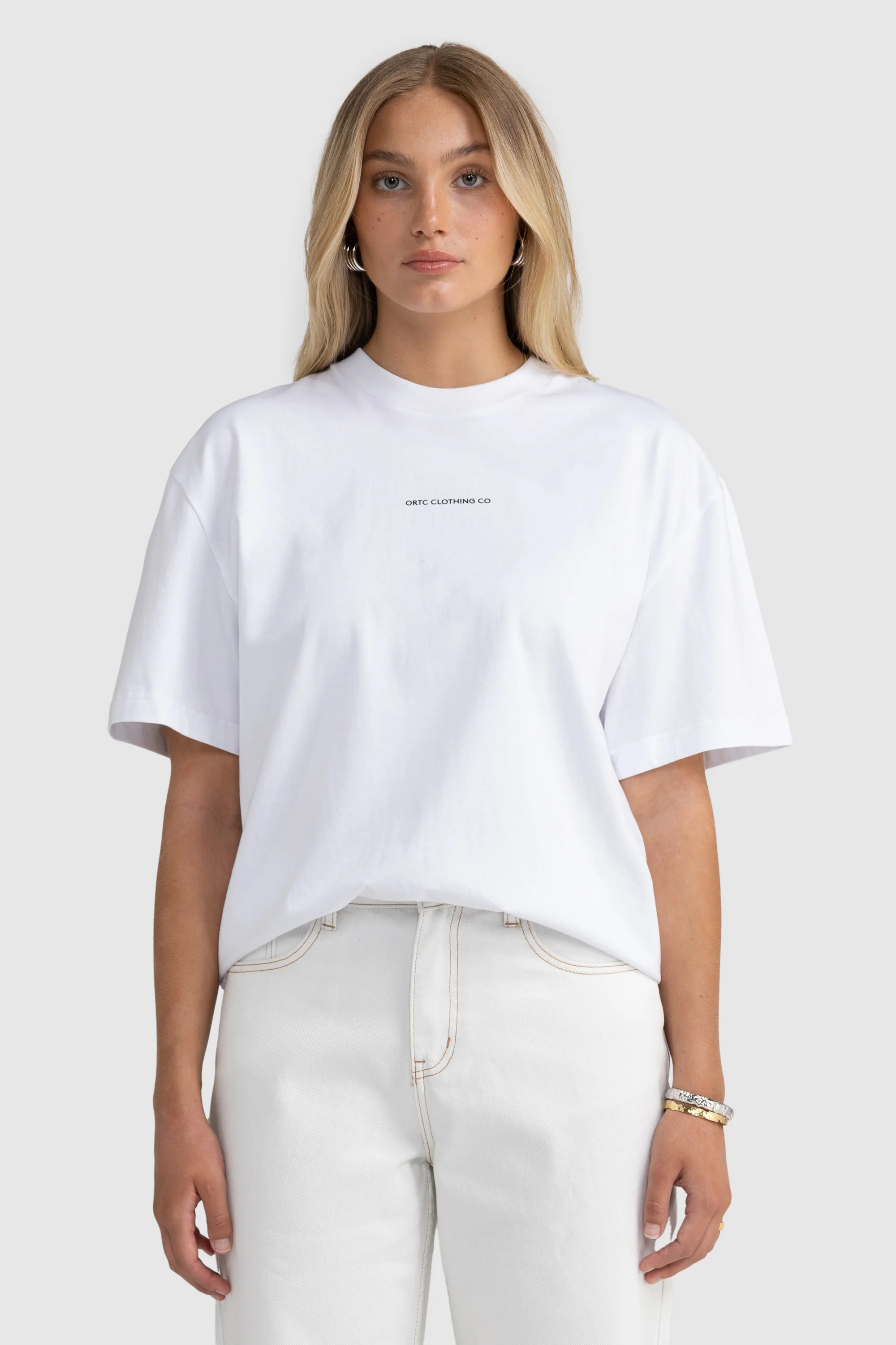 Oversized Logo T Shirt White