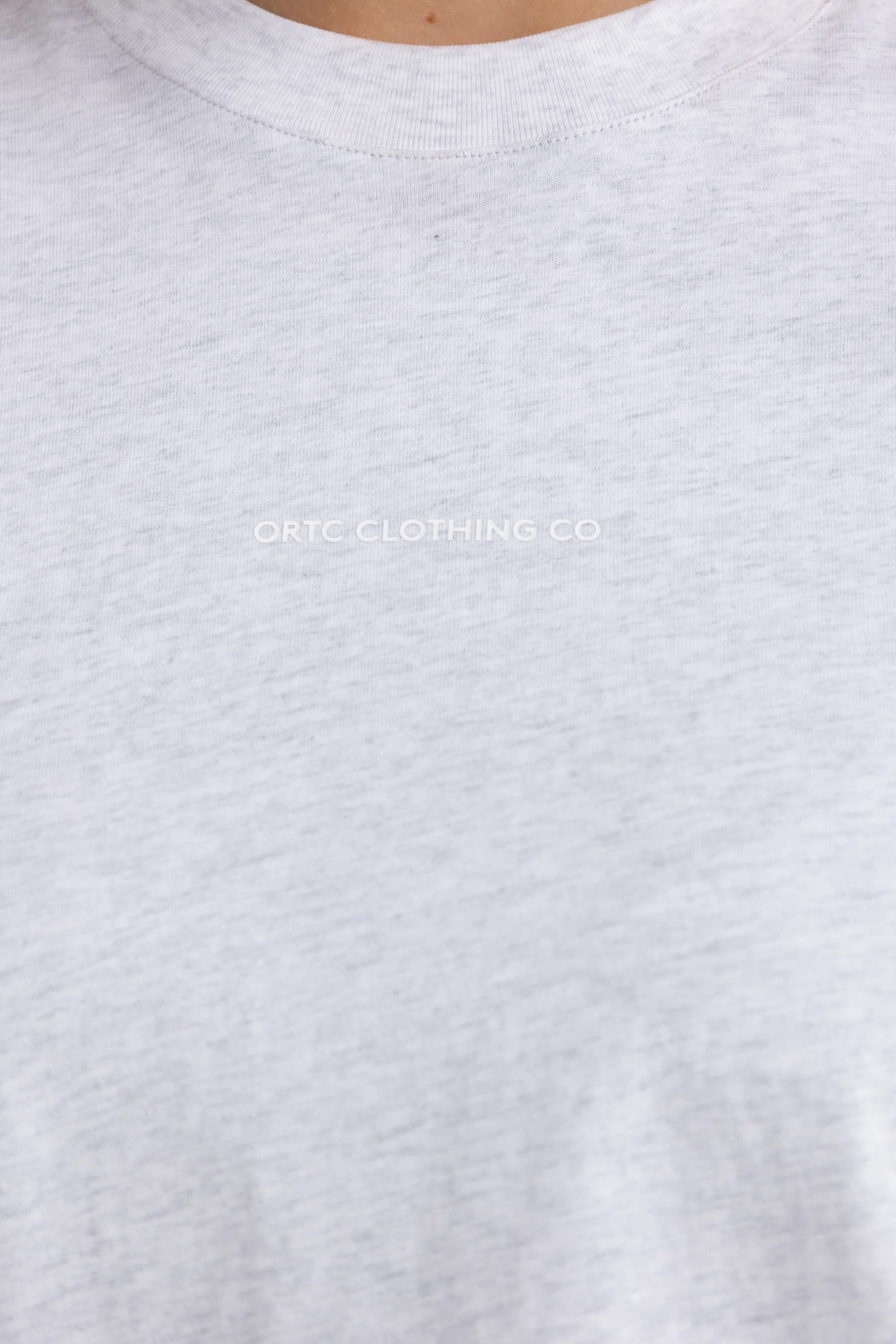 Oversized Logo T Shirt White Marle - Image 2