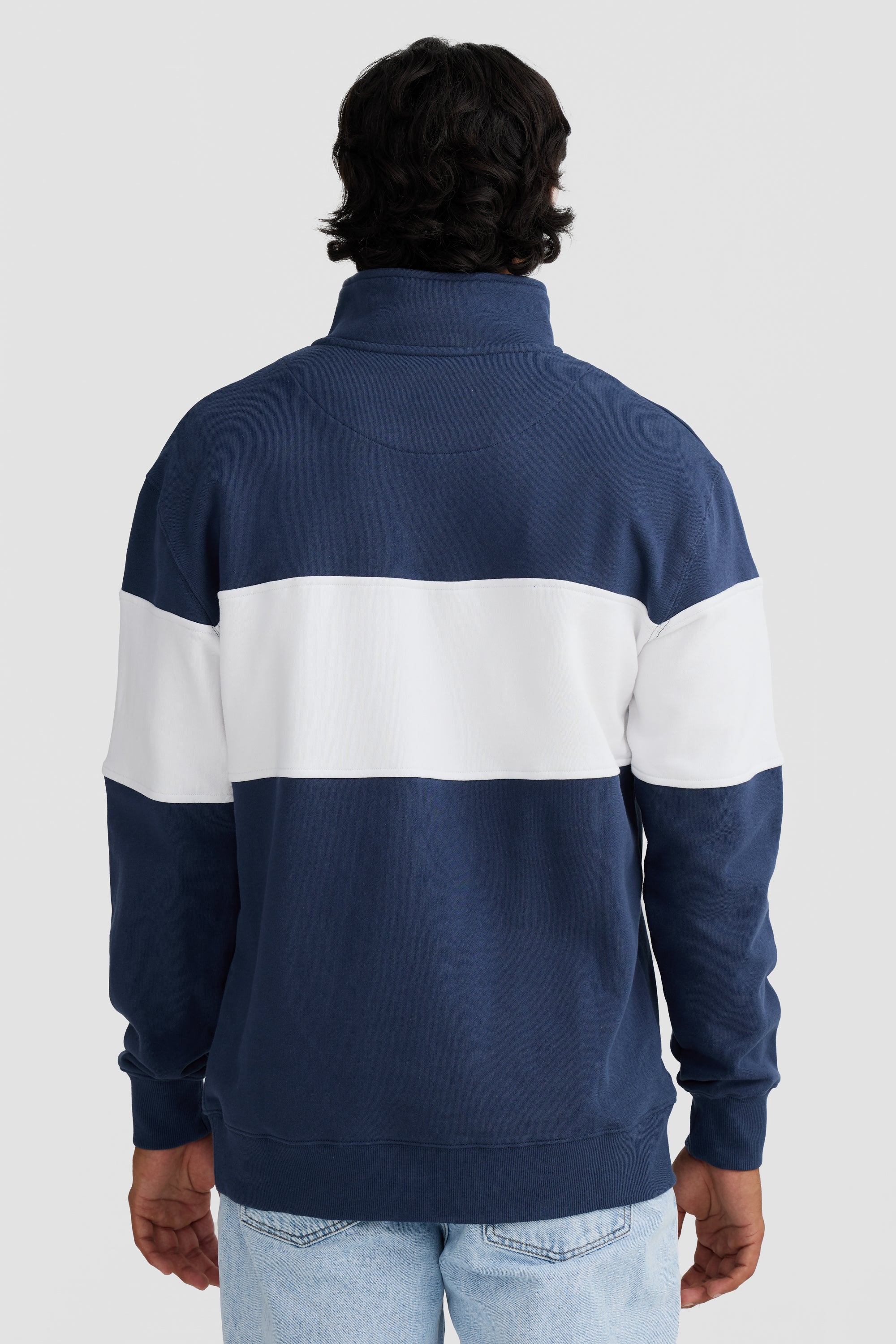 Panel Quarter Zip Navy - Image 4