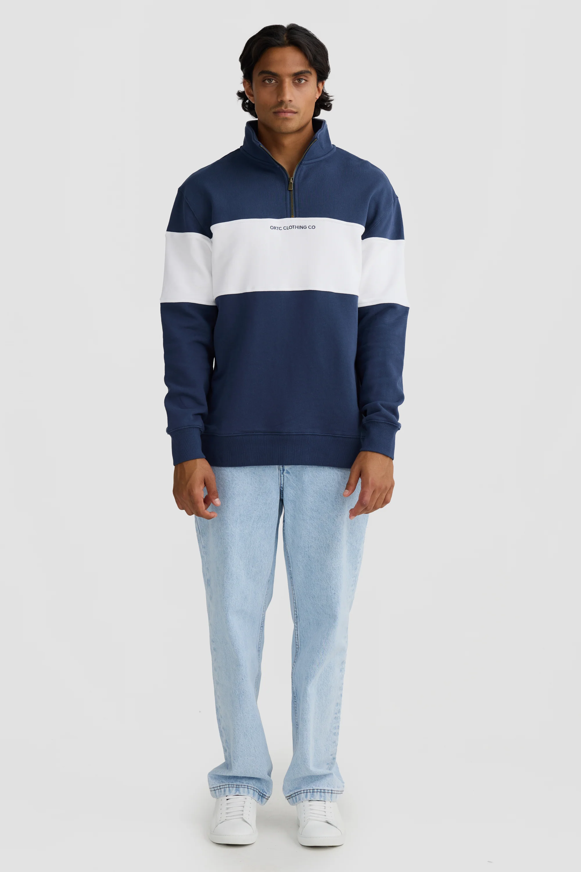 Panel Quarter Zip Navy - Image 5