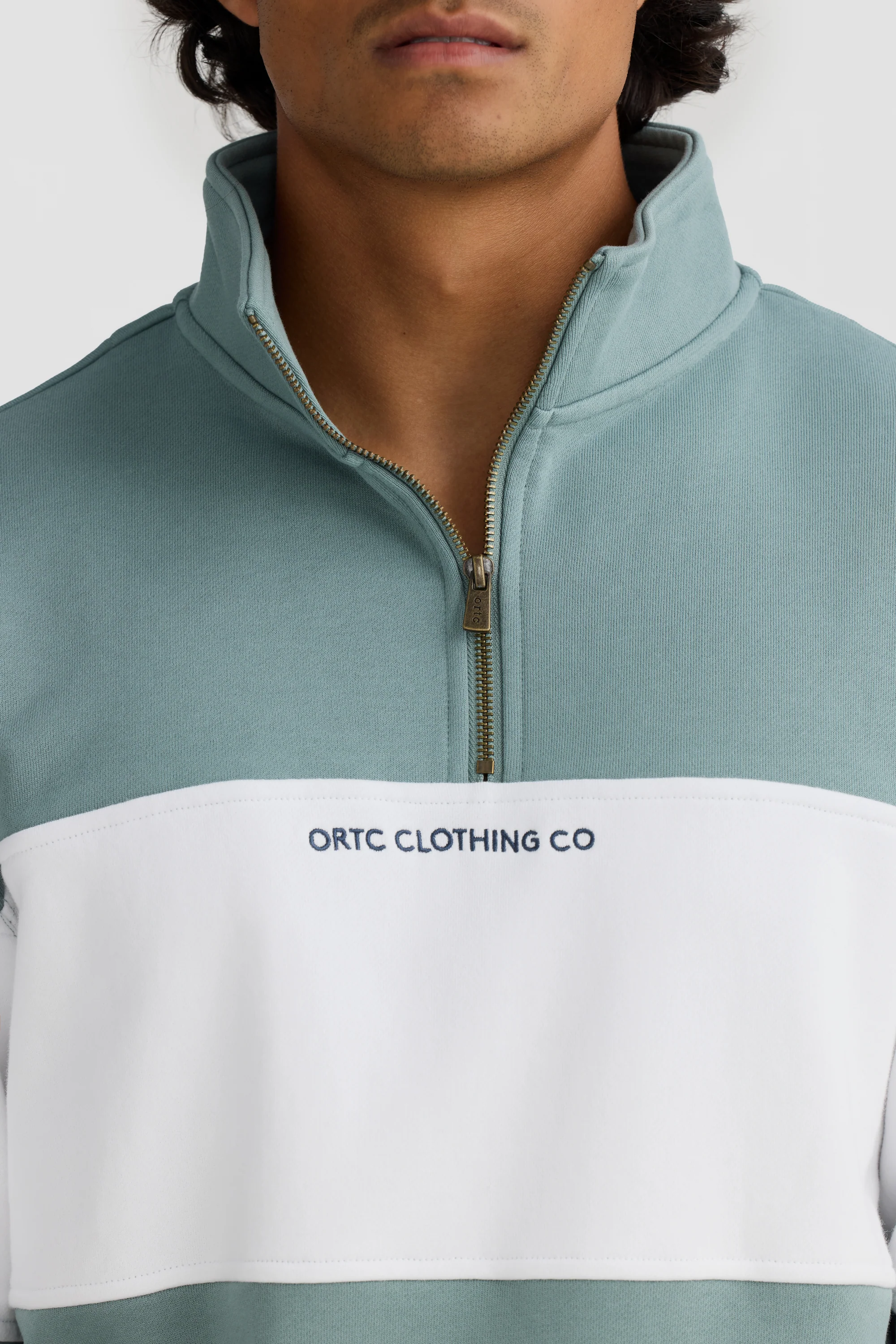 Panel Quarter Zip Seafoam - Image 2