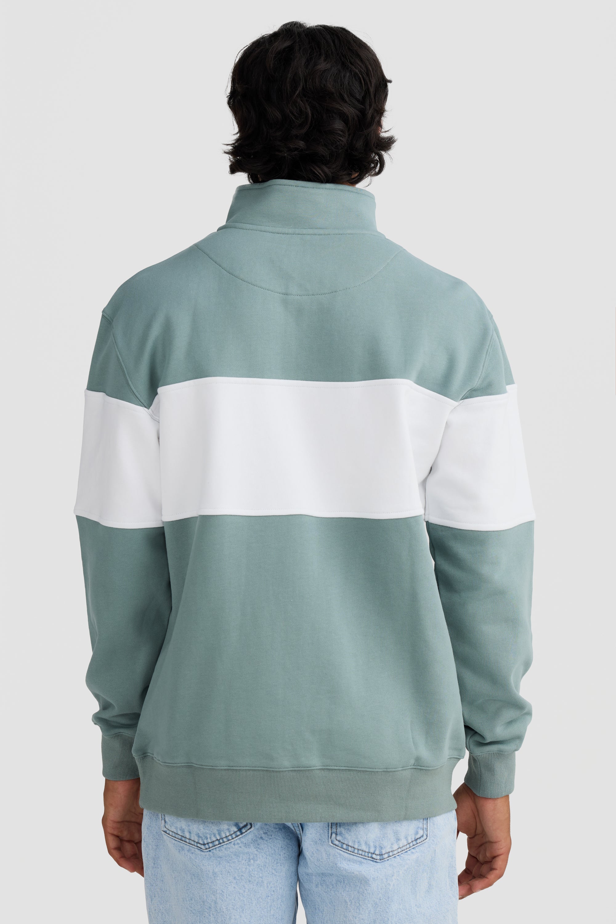 Panel Quarter Zip Seafoam - Image 4