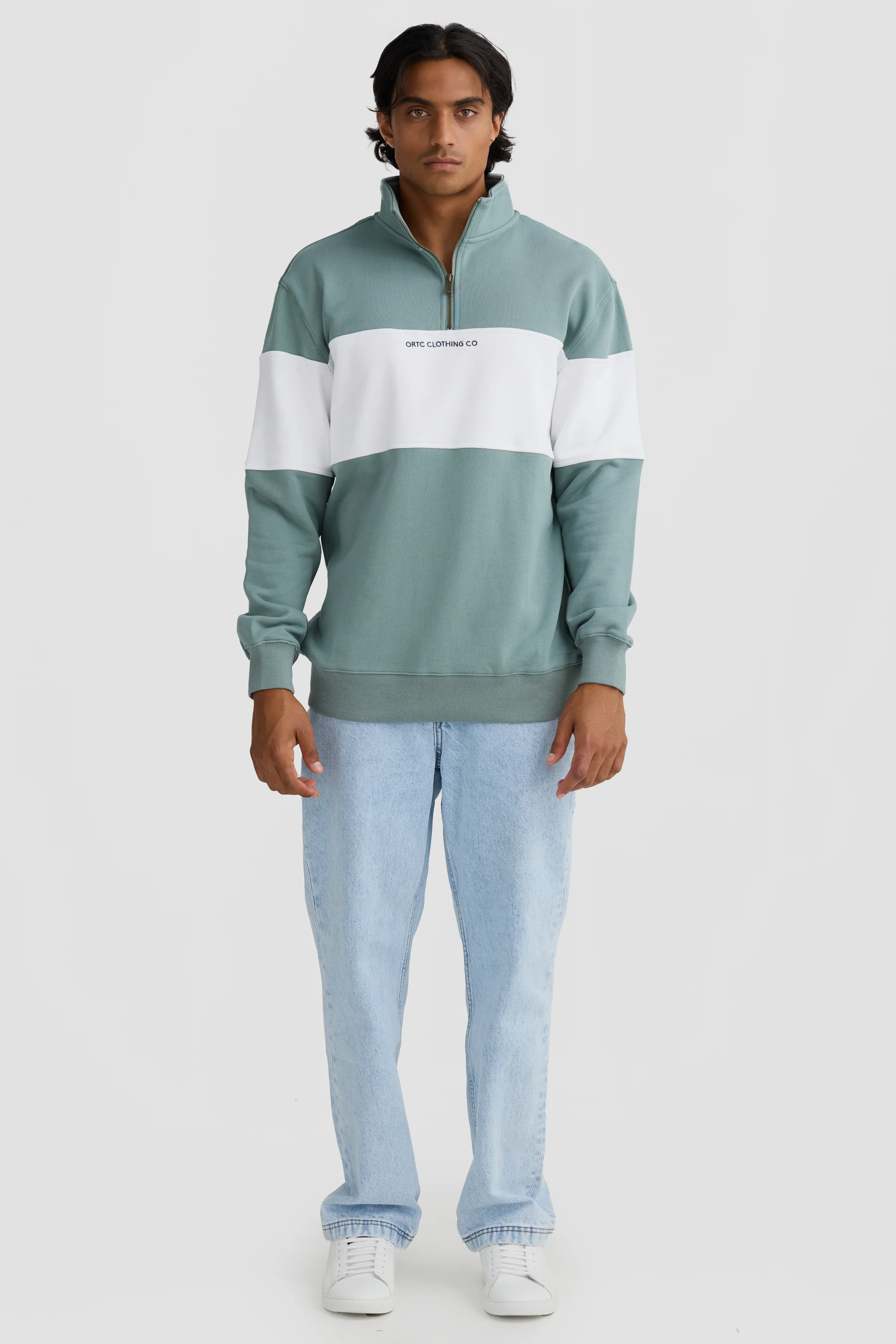 Panel Quarter Zip Seafoam - Image 5