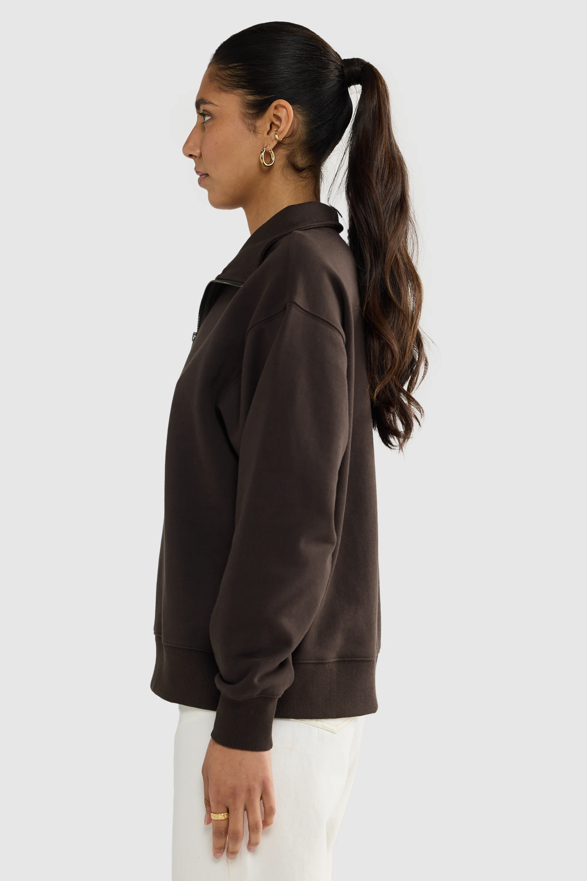 Quarter Zip Carob - Image 3