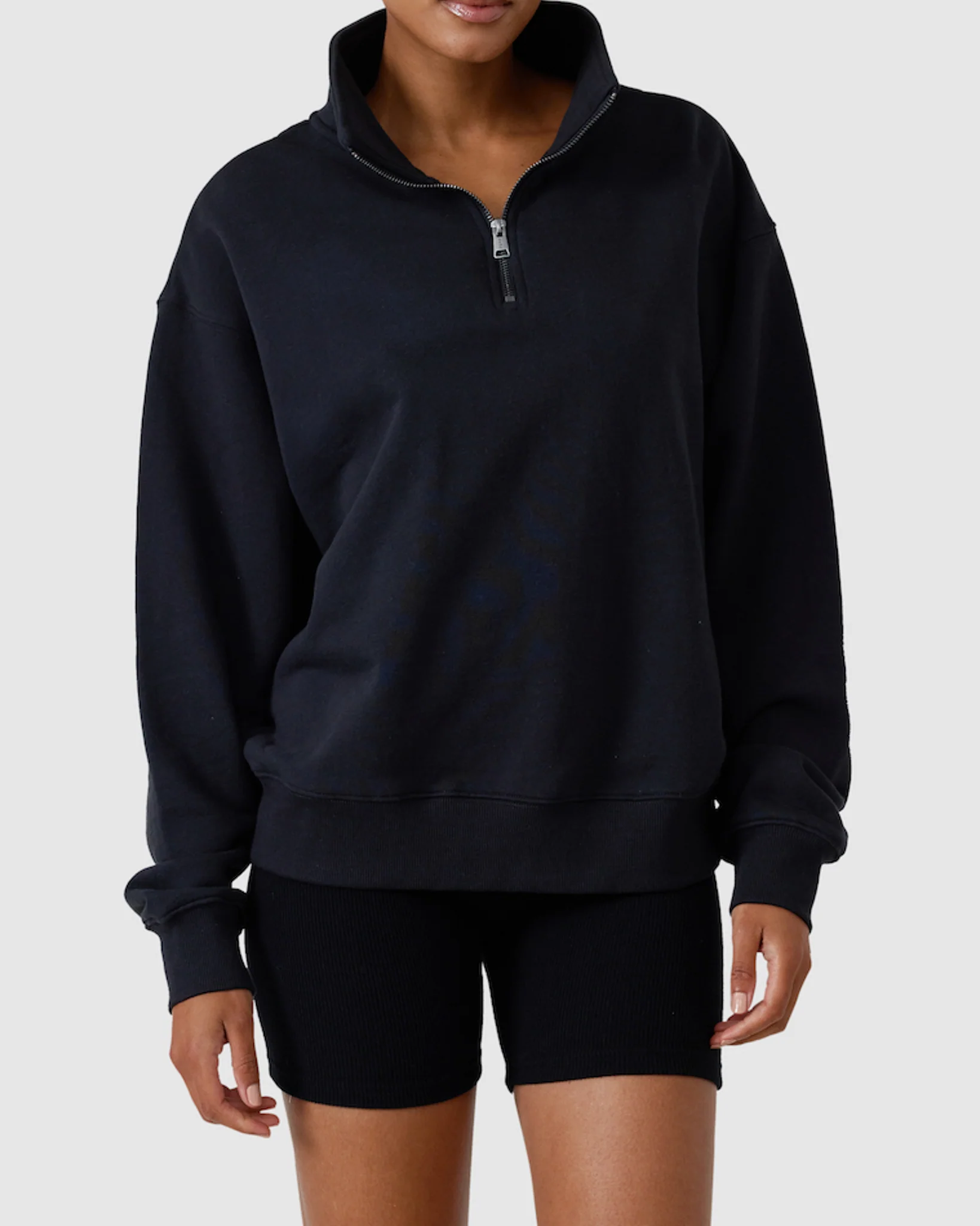 Quarter Zip Washed Black - Image 3