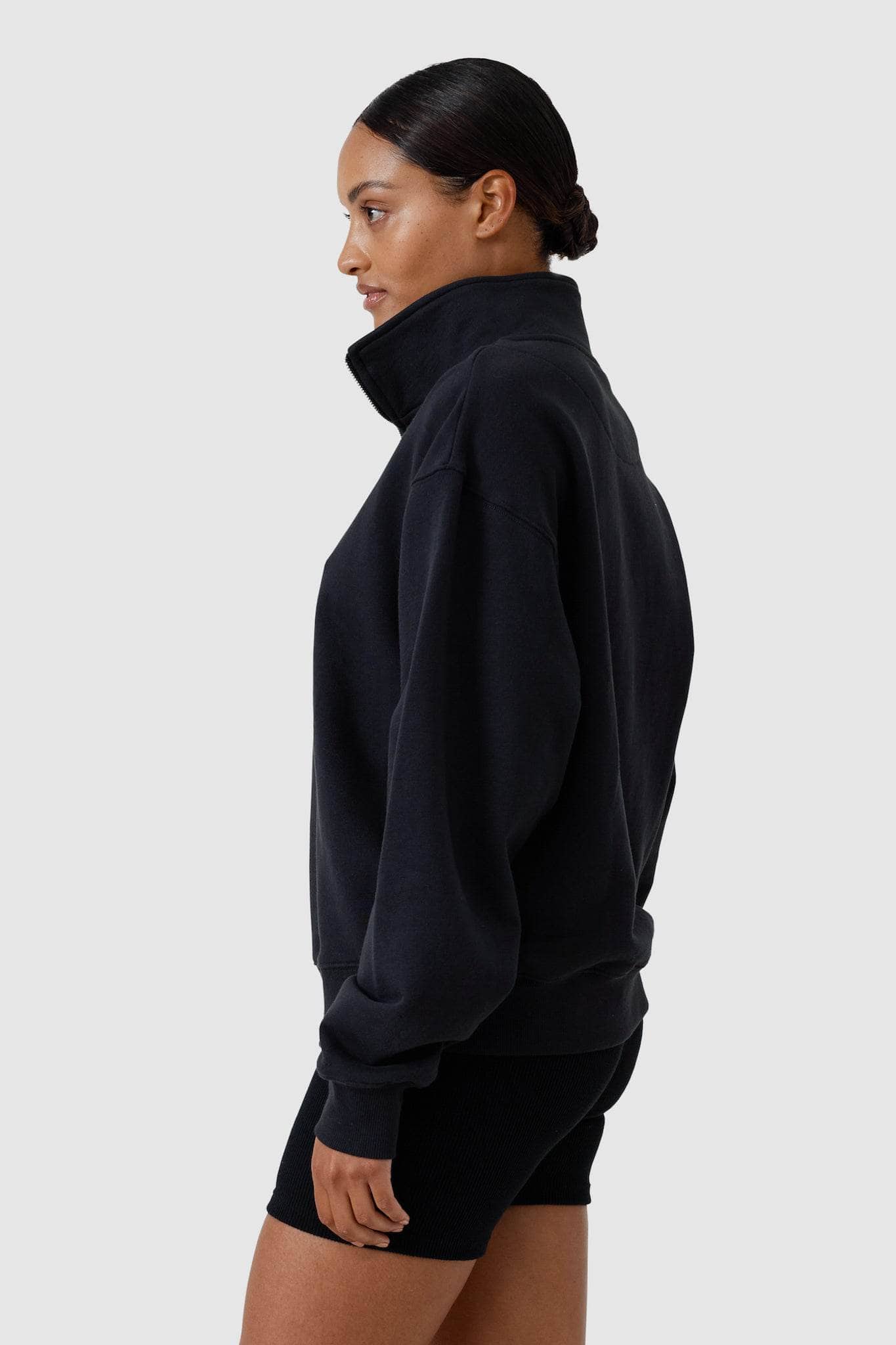 Quarter Zip Washed Black - Image 4