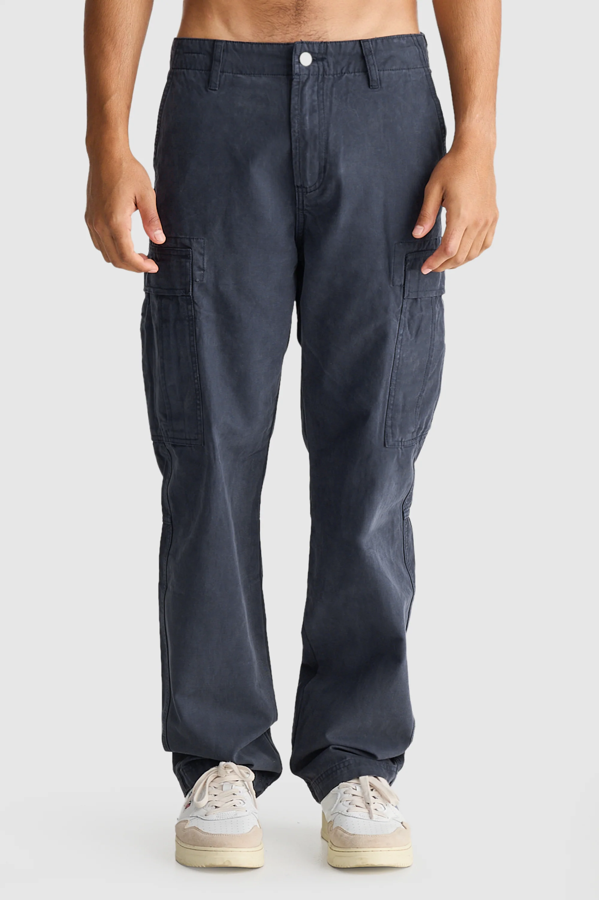 Relaxed Cargo Pants Navy - Image 3