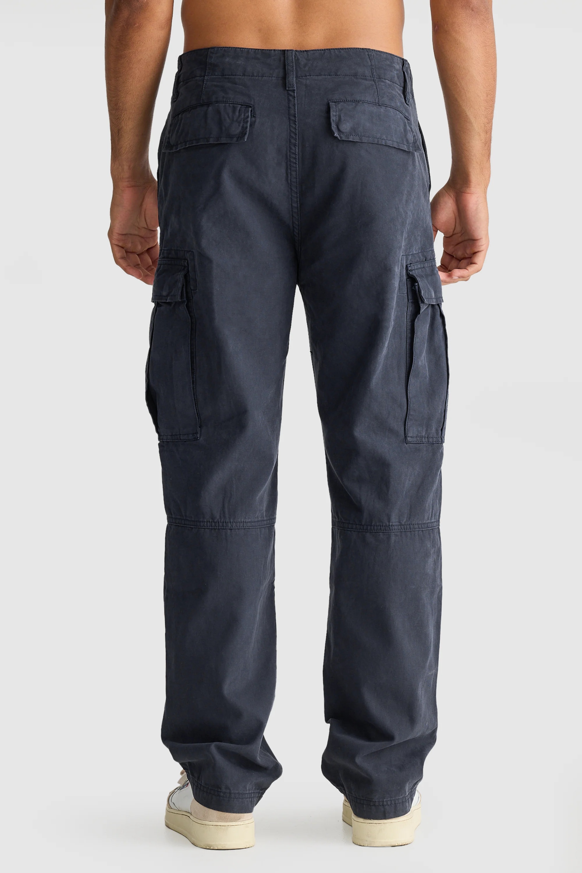 Relaxed Cargo Pants Navy - Image 5
