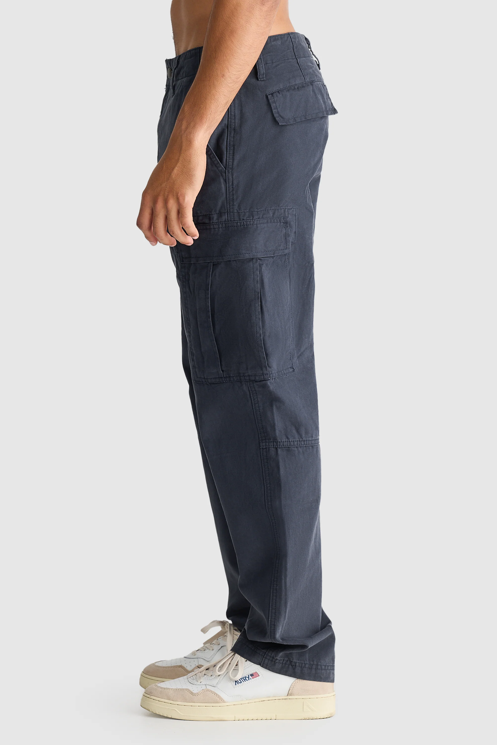 Relaxed Cargo Pants Navy - Image 7