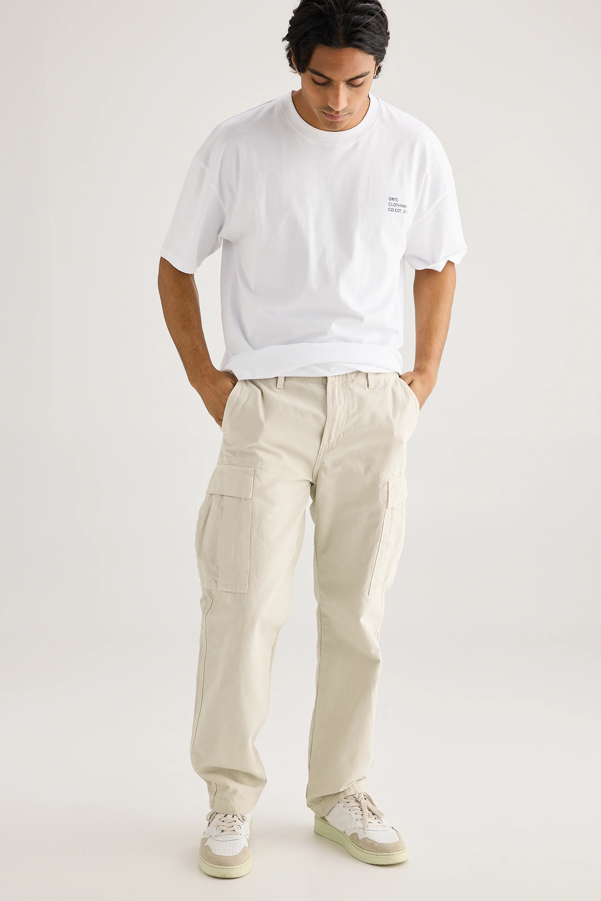 Relaxed Cargo Pants Stone - Image 2