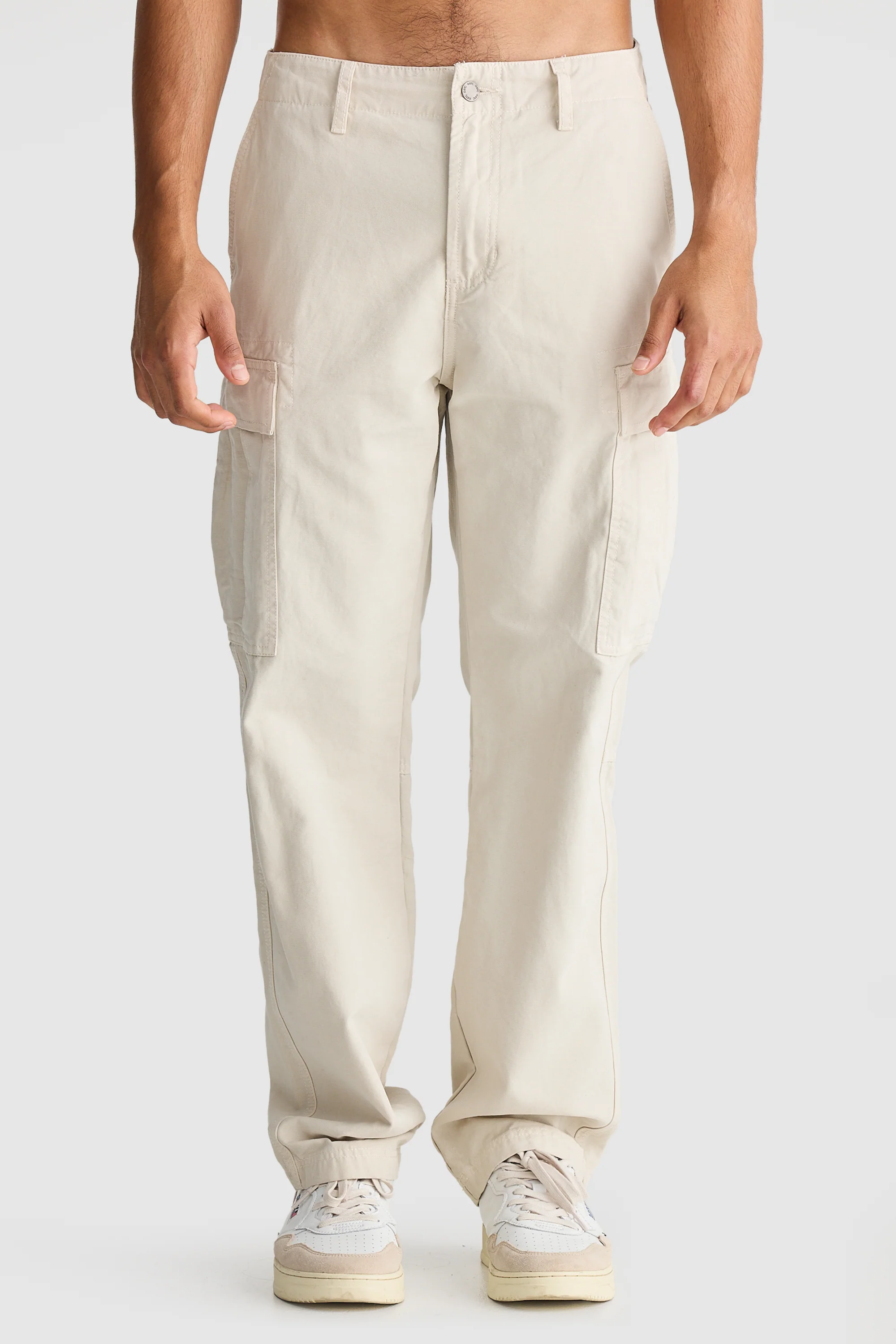 Relaxed Cargo Pants Stone - Image 3