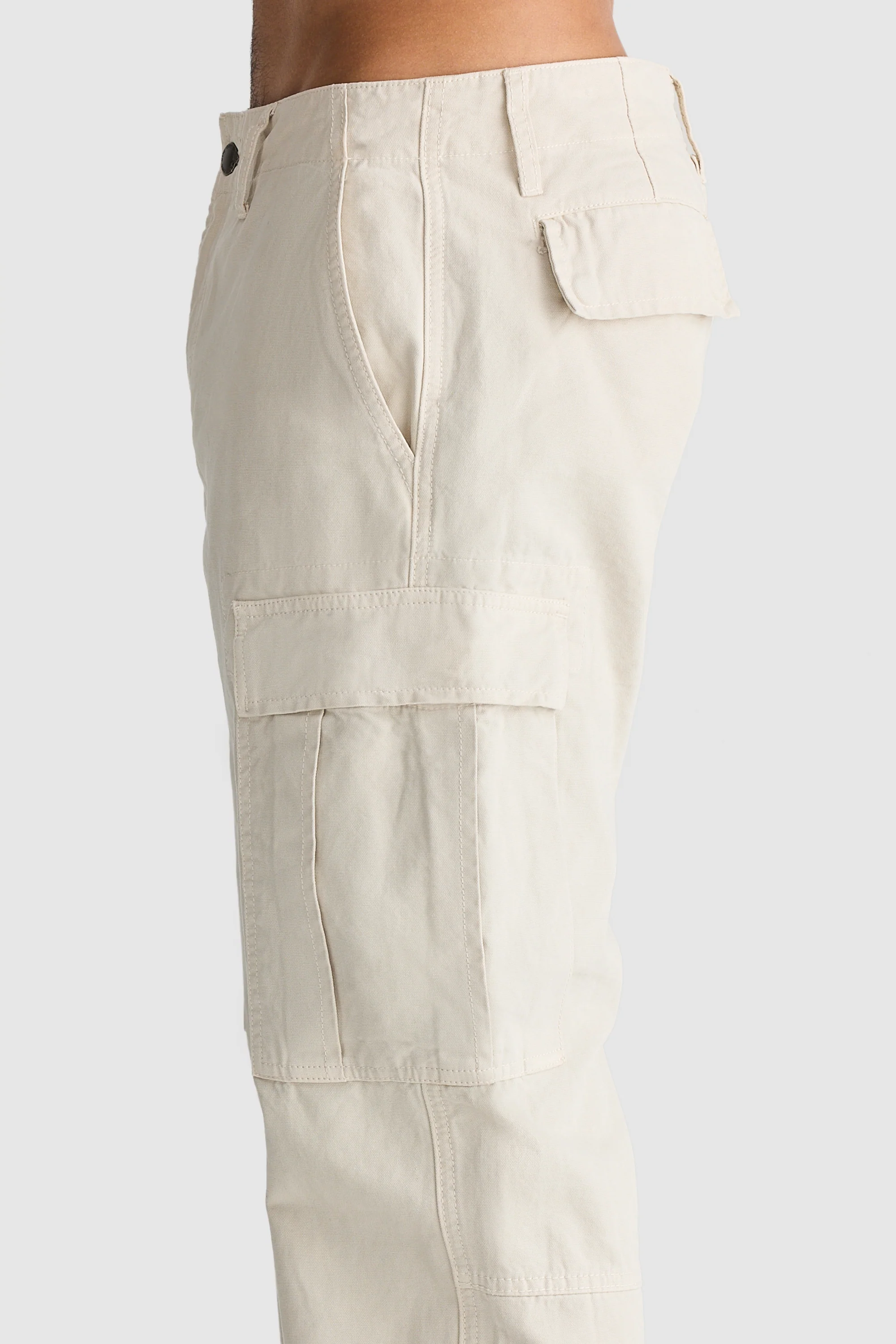 Relaxed Cargo Pants Stone - Image 6
