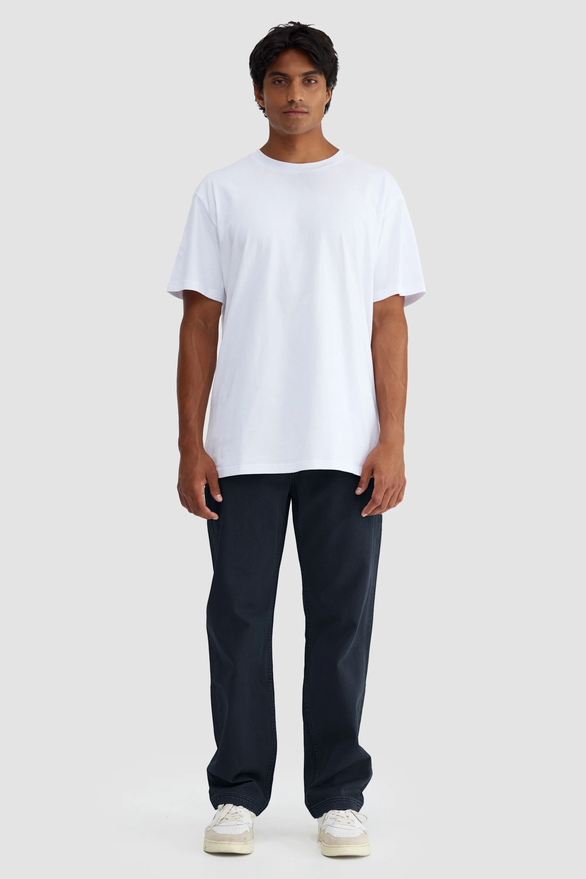 Relaxed Twill Pants Navy