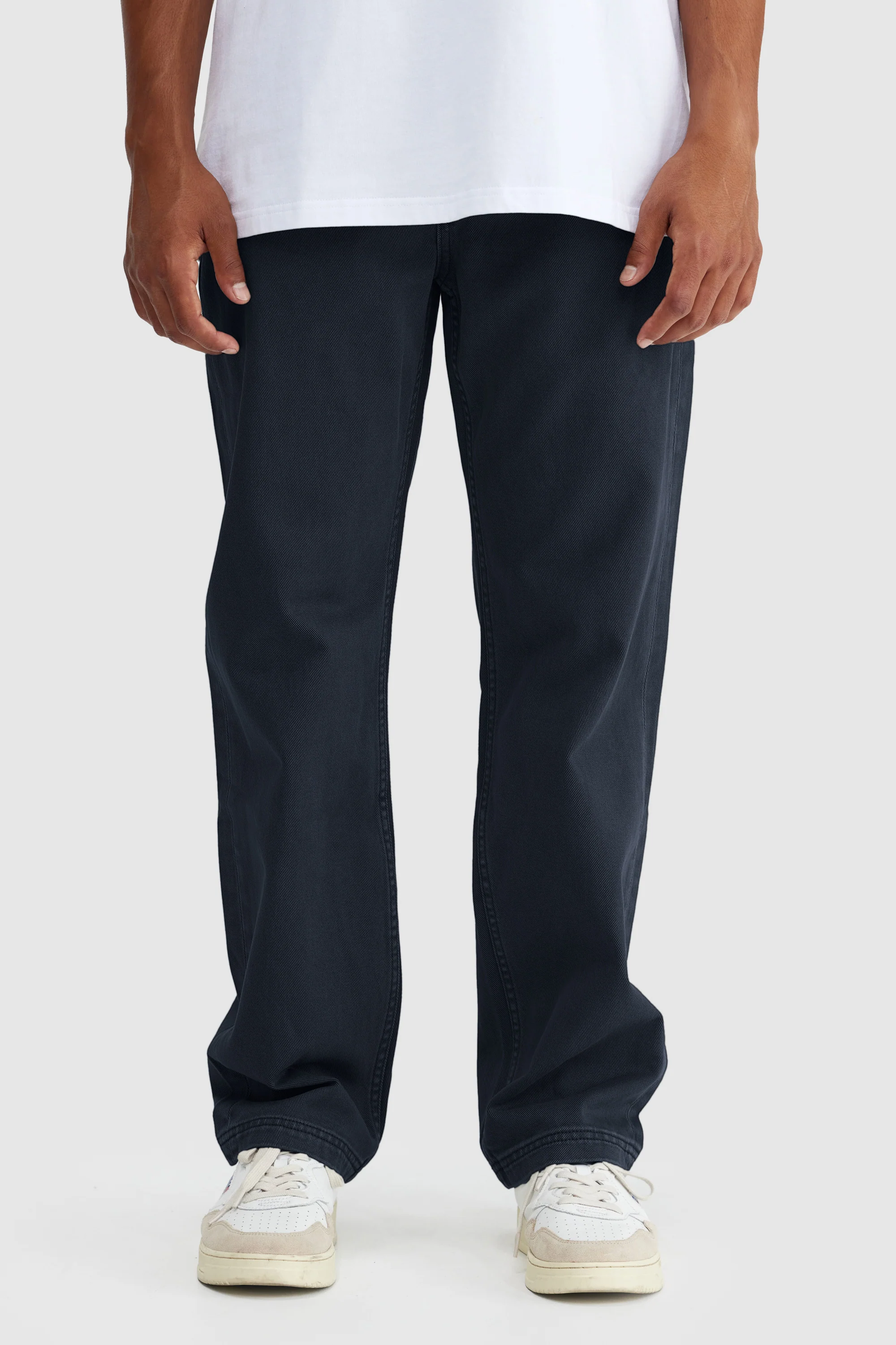 Relaxed Twill Pants Navy - Image 3