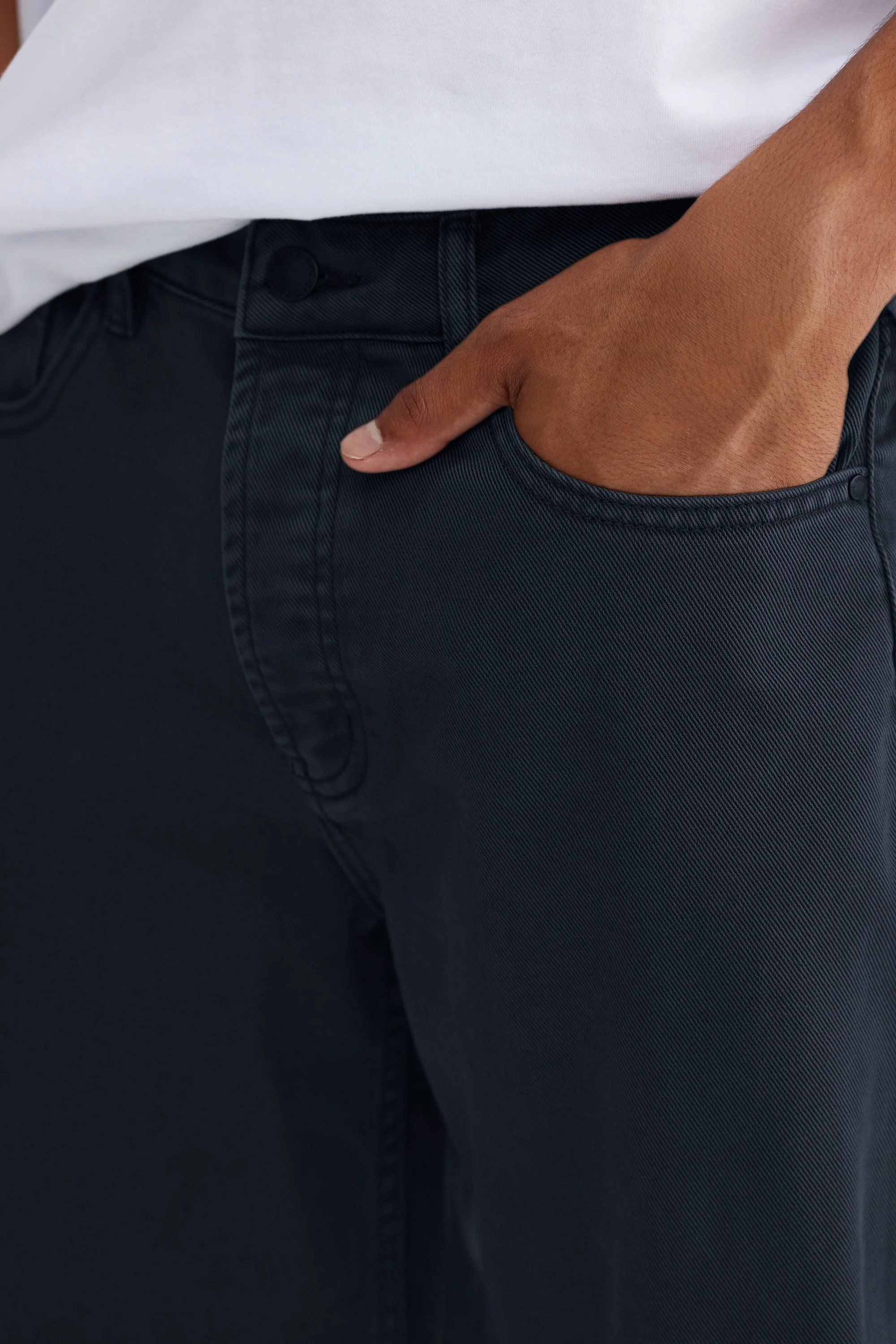 Relaxed Twill Pants Navy - Image 5