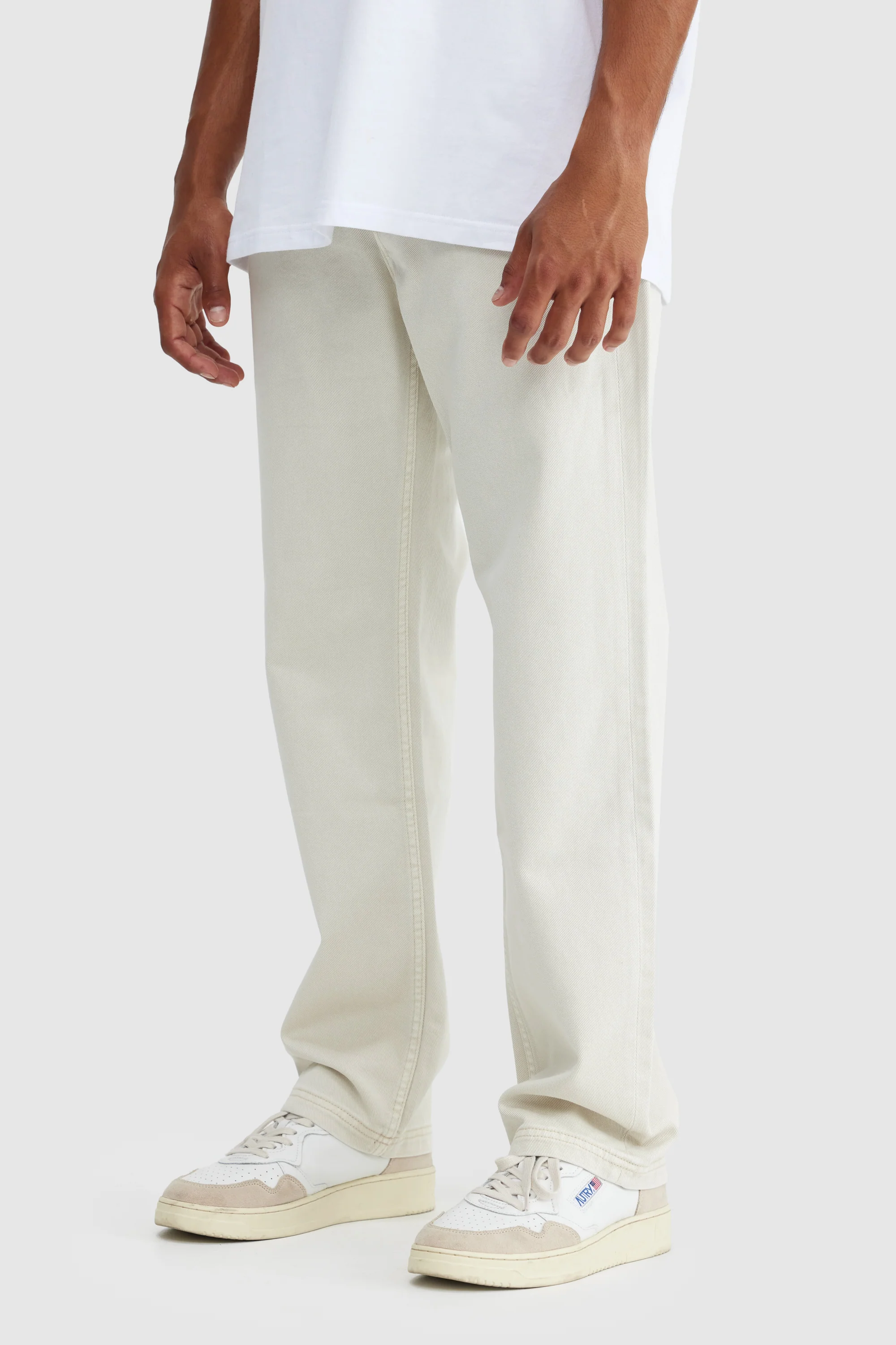 Relaxed Twill Pants Stone - Image 5
