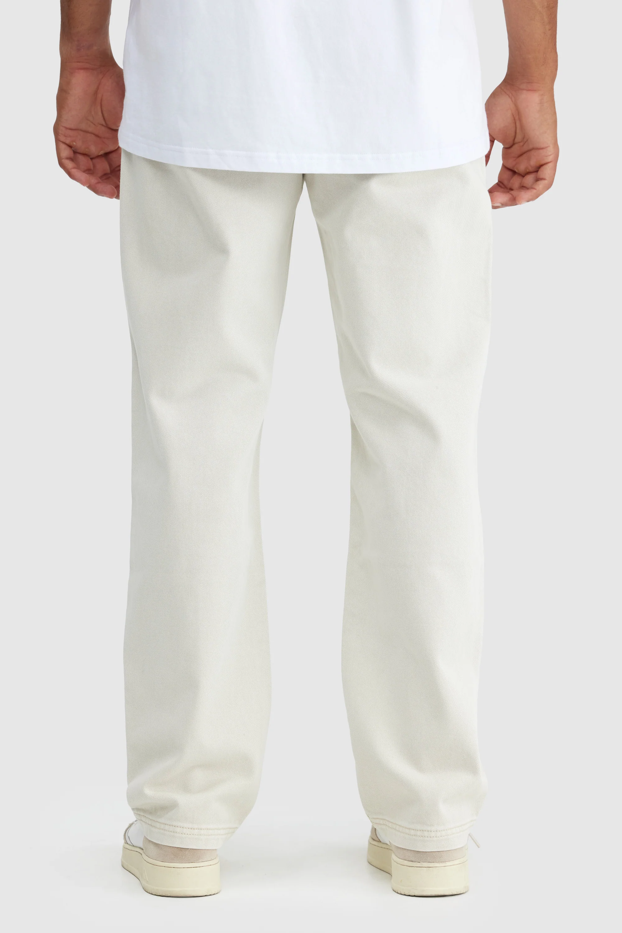 Relaxed Twill Pants Stone - Image 6