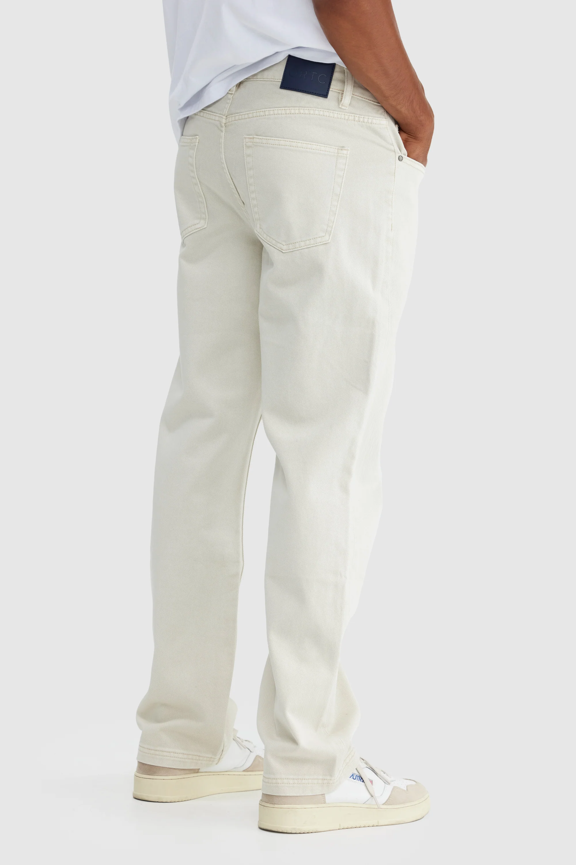 Relaxed Twill Pants Stone - Image 7