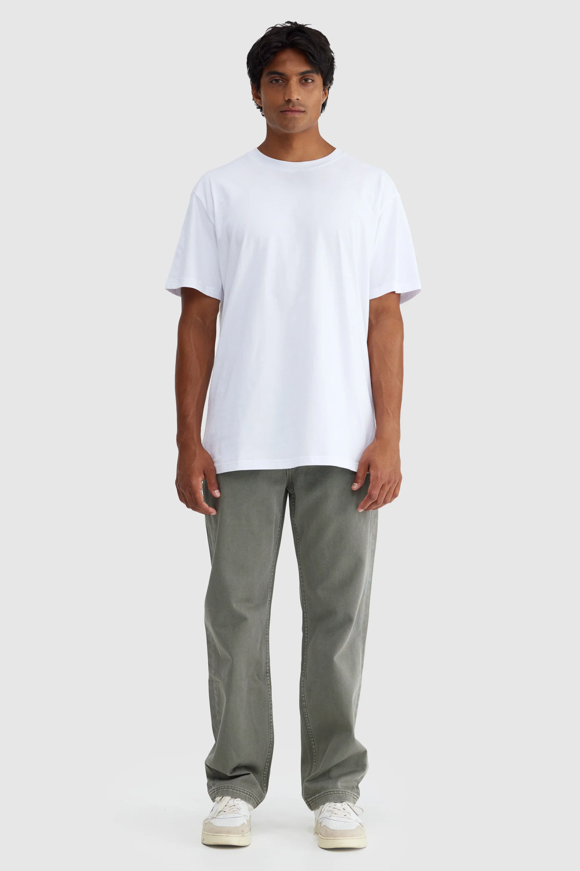 Relaxed Twill Pants Artichoke Green