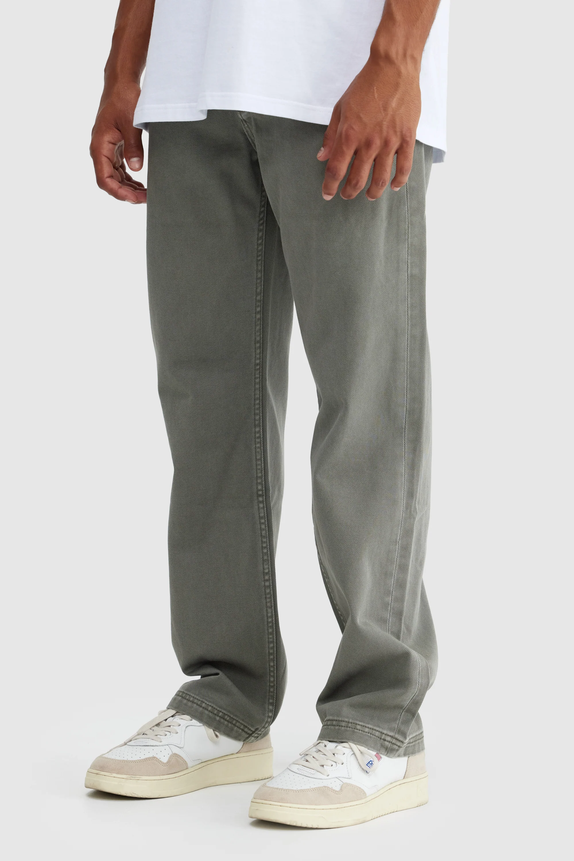 Relaxed Twill Pants Artichoke Green - Image 5