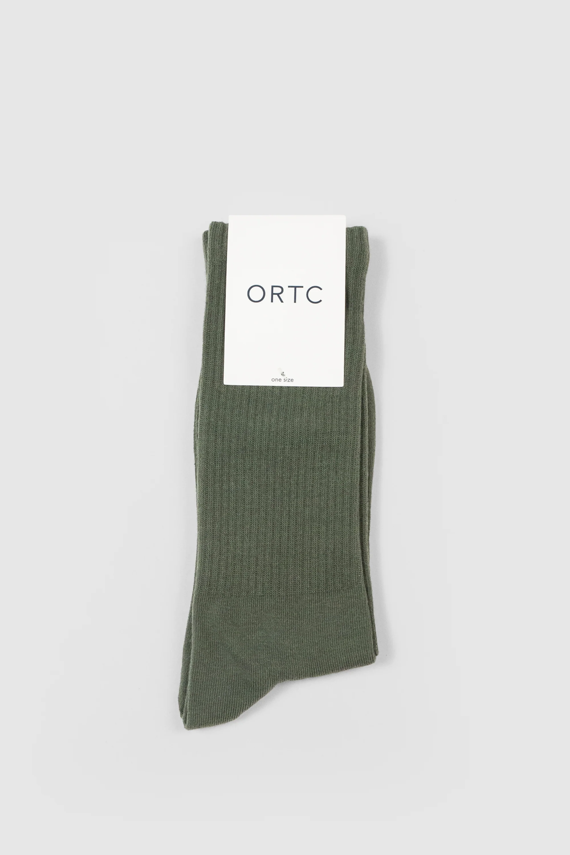 Ribbed Sock Olive - Image 2