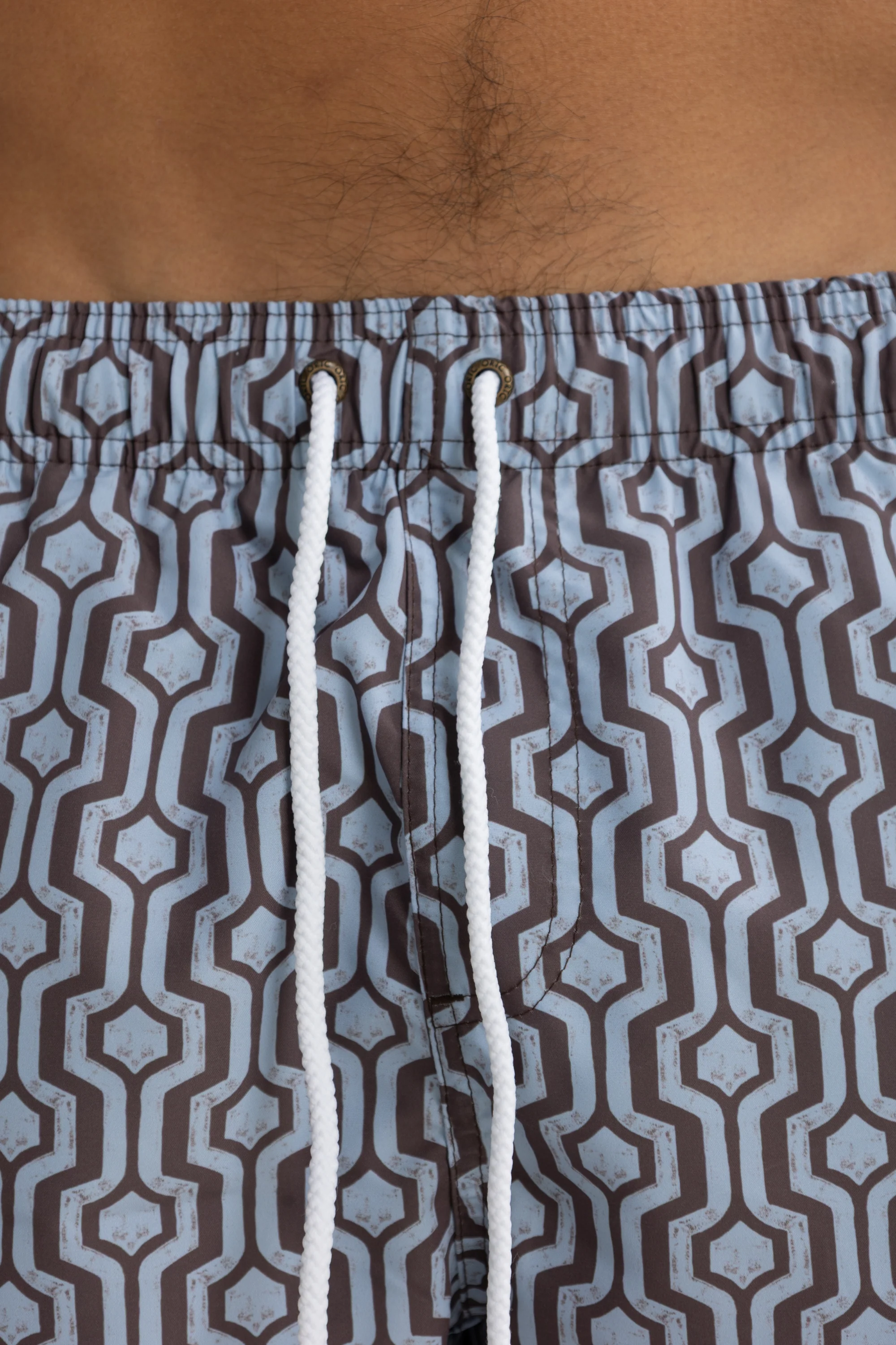 Santorini Swim Shorts Bark & Mist Blue - Image 4