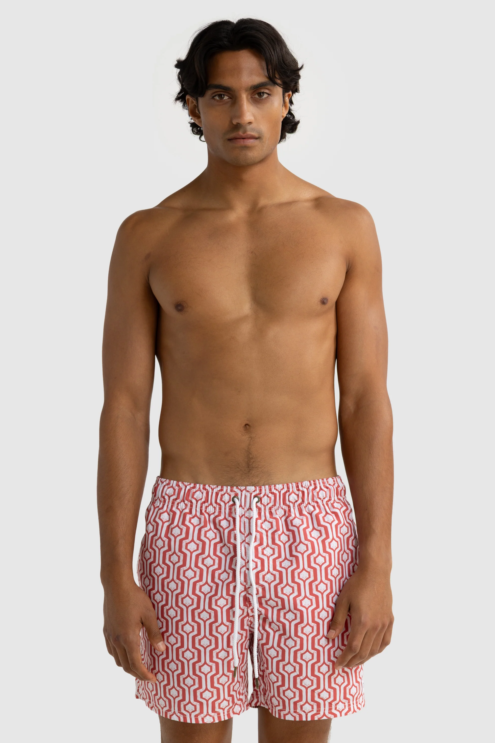 Santorini Swim Shorts Red