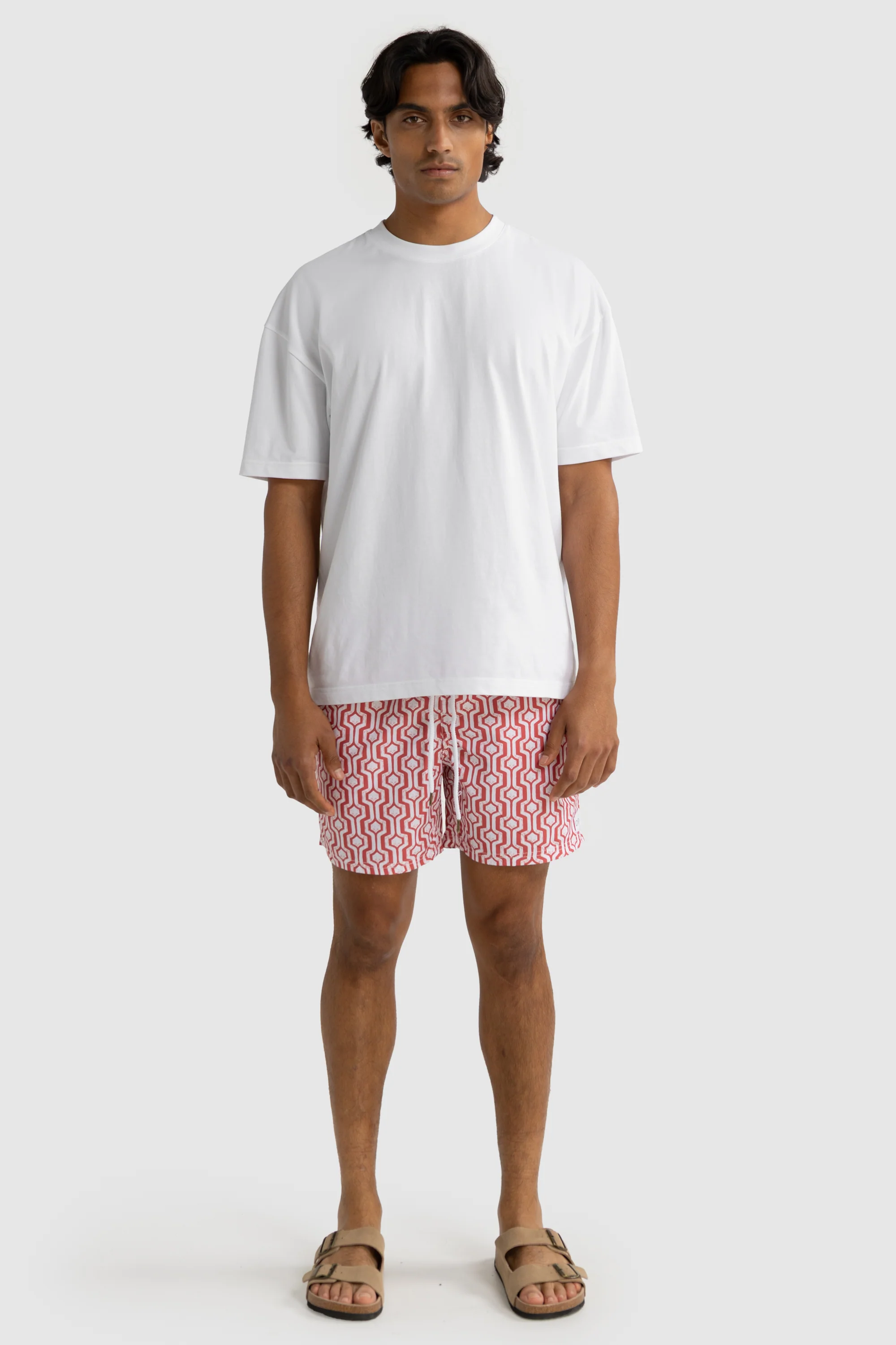 Santorini Swim Shorts Red - Image 3
